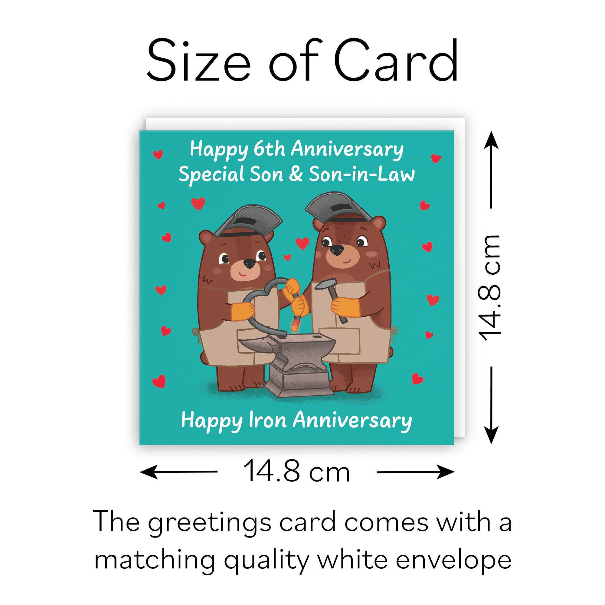 6th Son And Son In Law Anniversary Card Love Story - Default Title (B0DHWB48D6)