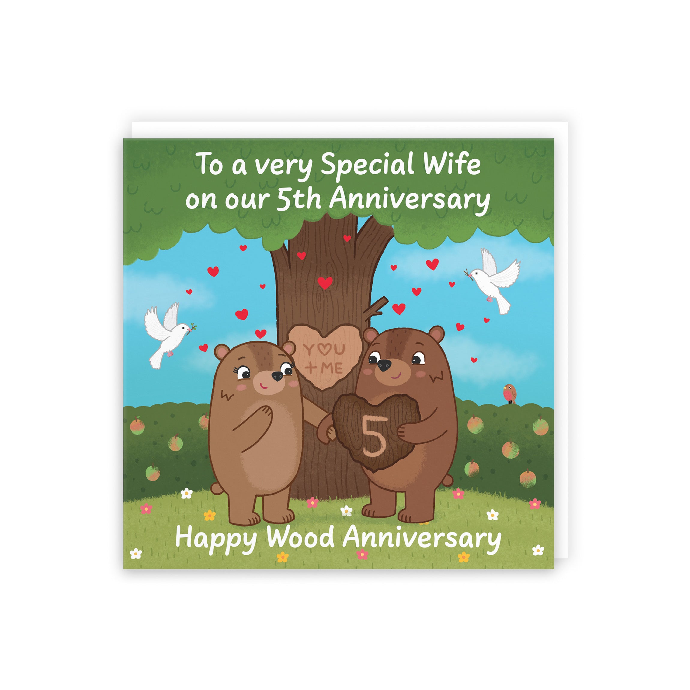 5th Wife Anniversary Card Love Story - Default Title (B0DHWB5RQ3)