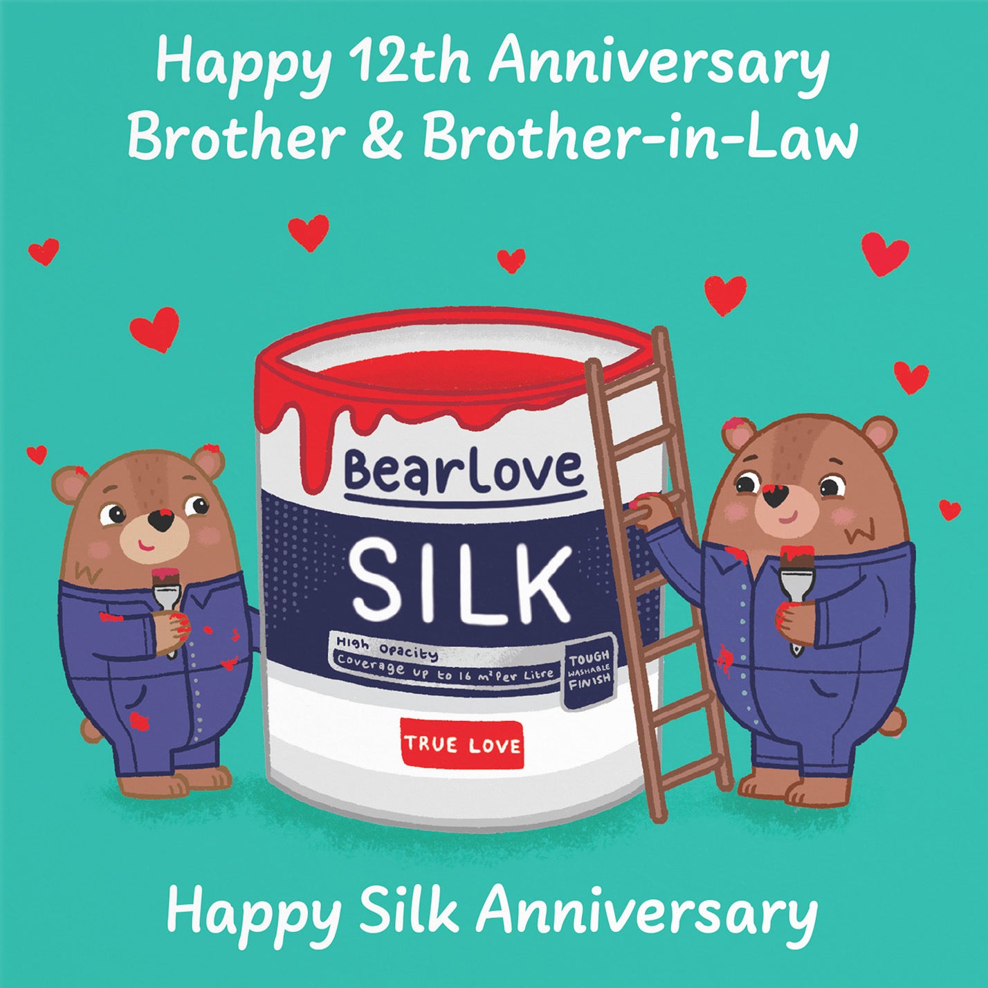 12th Brother And Brother In Law Anniversary Card Love Story - Default Title (B0DHWB5YL4)