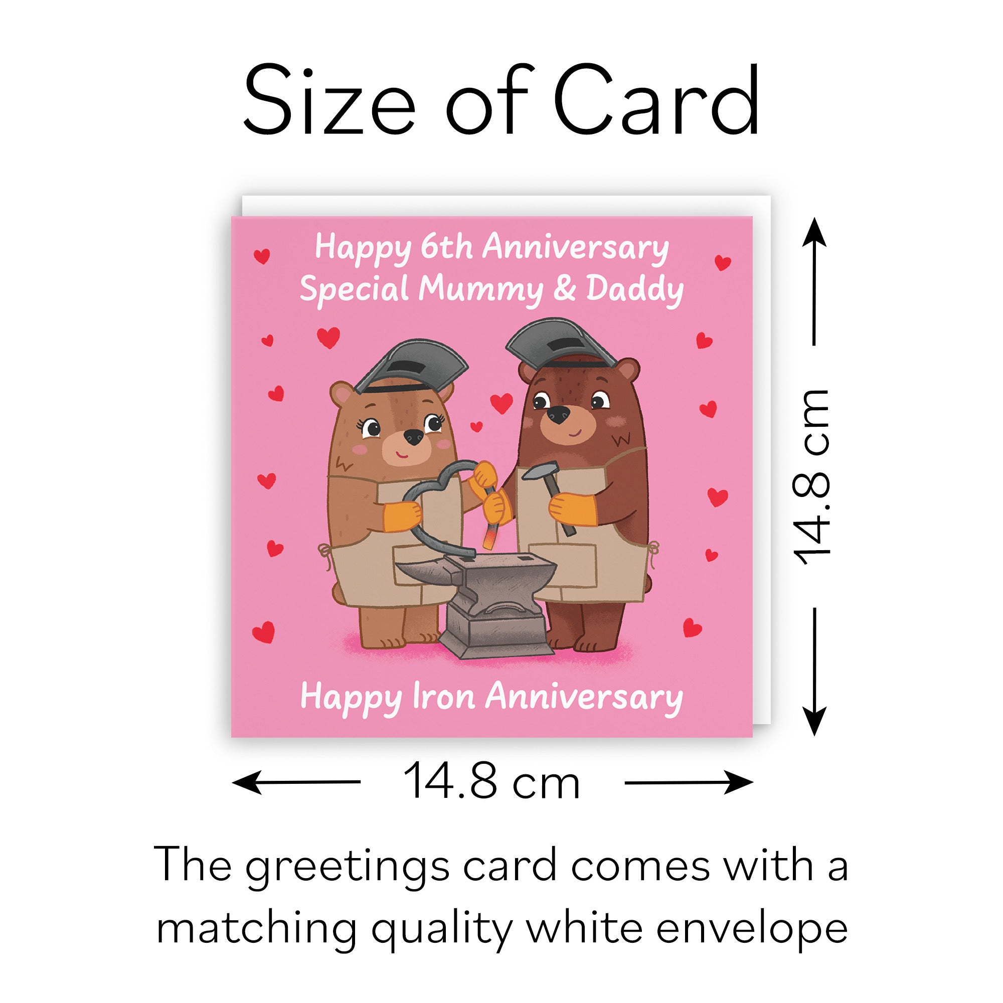 6th Mummy And Daddy Anniversary Card Love Story - Default Title (B0DHWB6MM3)