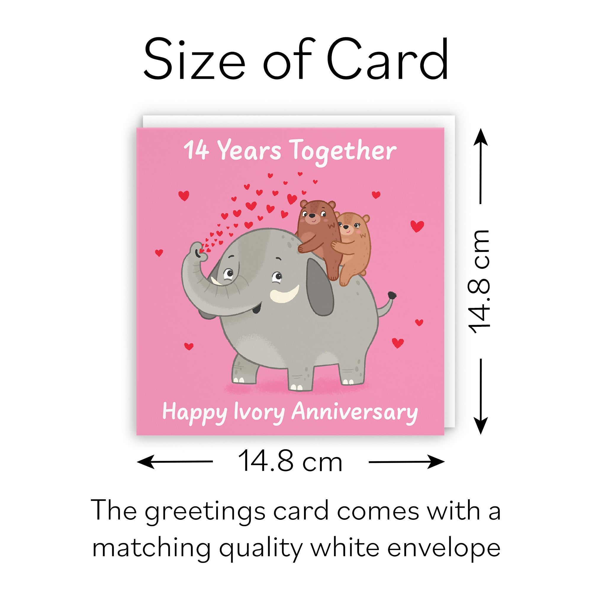 14th Anniversary Card Love Story - Default Title (B0DHWB7839)