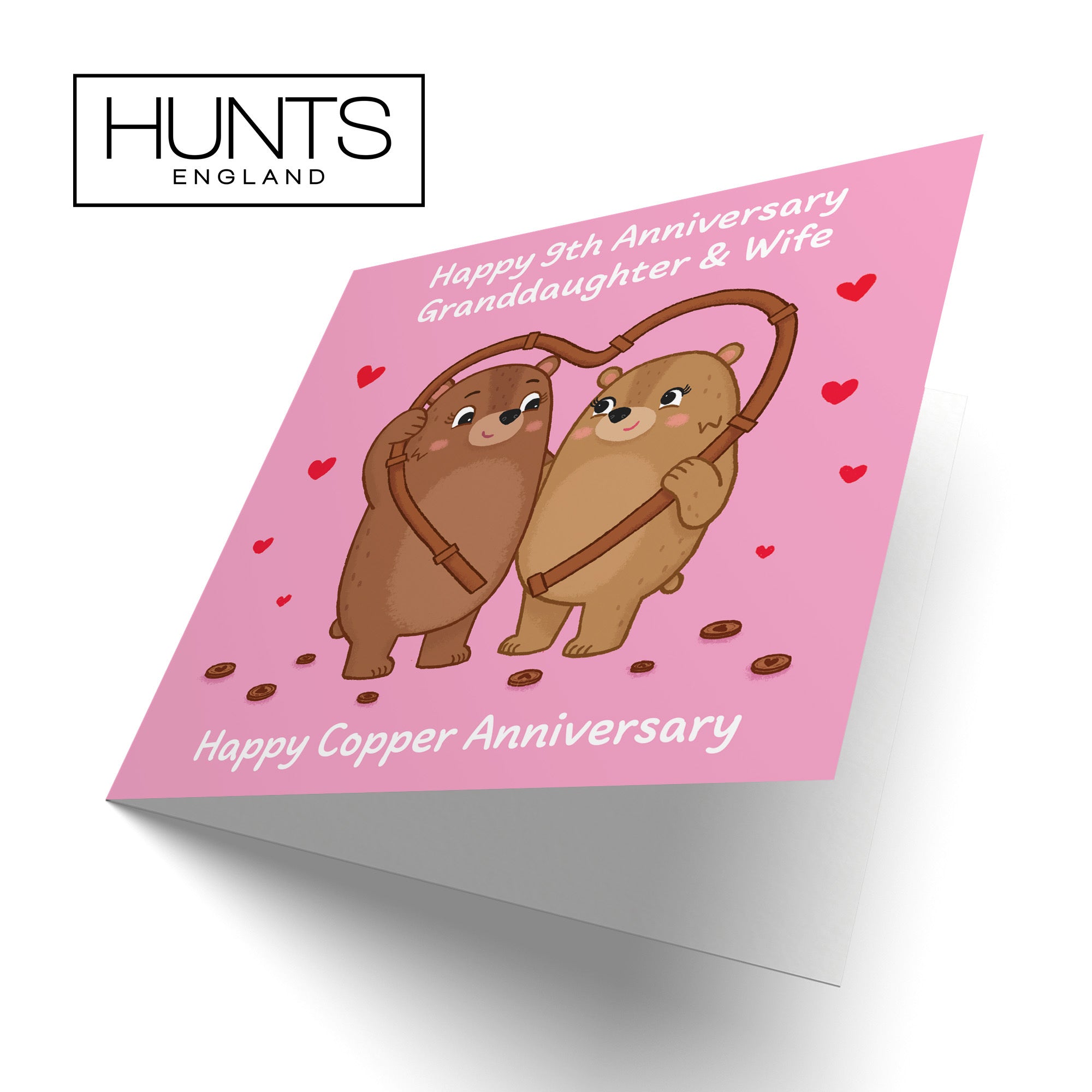 9th Granddaughter And Wife Anniversary Card Love Story - Default Title (B0DHWB7RT3)