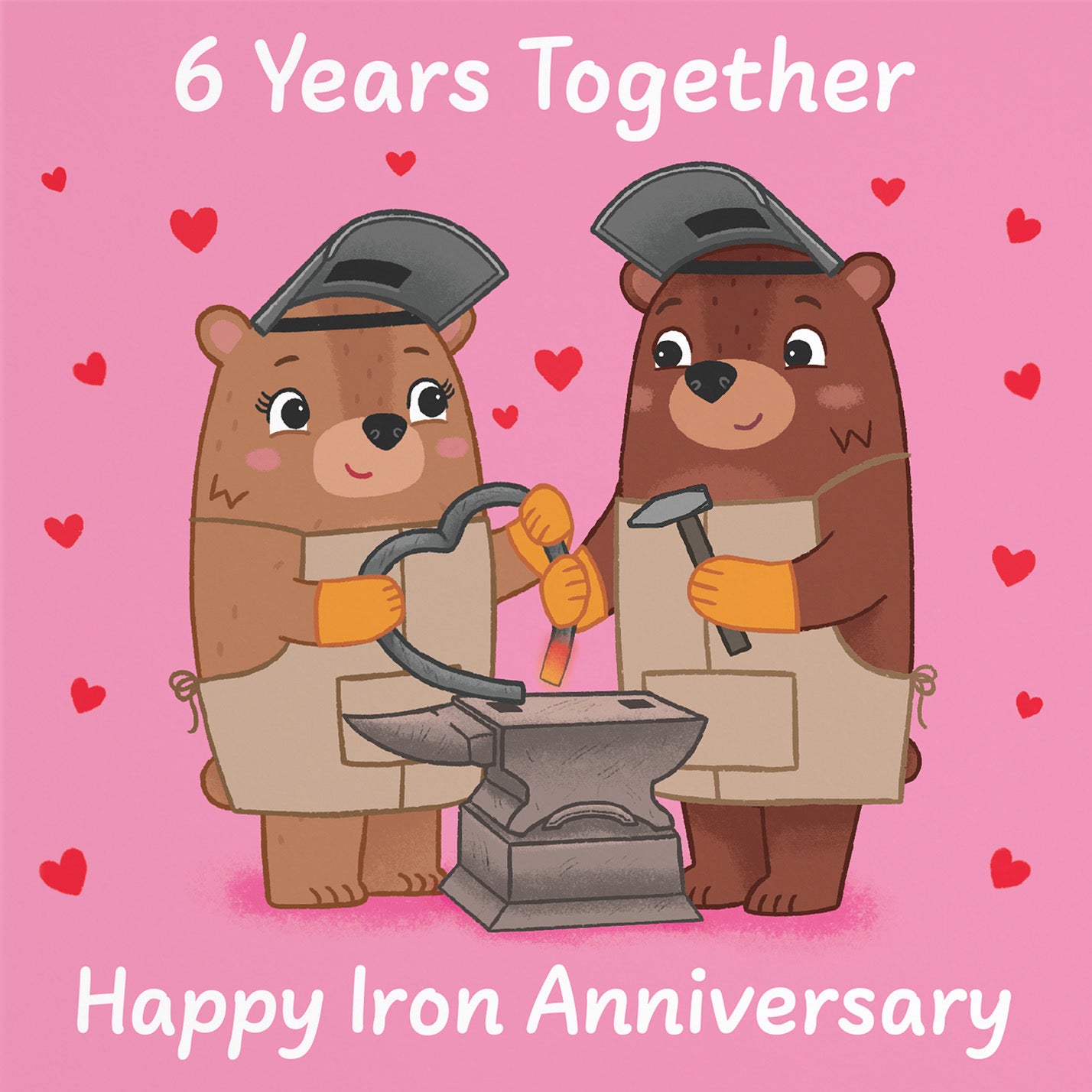 6th Anniversary Card Love Story - Default Title (B0DHWB7ZCN)