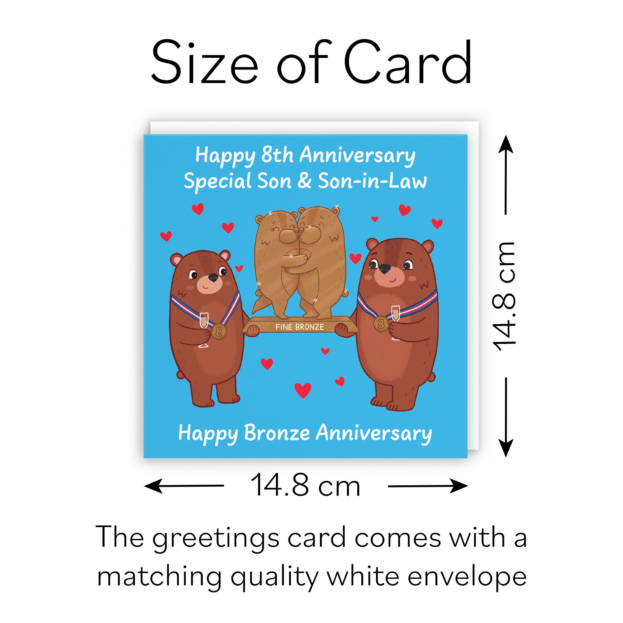 8th Son And Son In Law Anniversary Card Love Story - Default Title (B0DHWB8SF6)