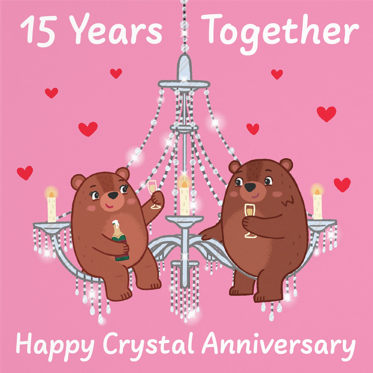 15th Anniversary Card Love Story - Default Title (B0DHWB9PDR)