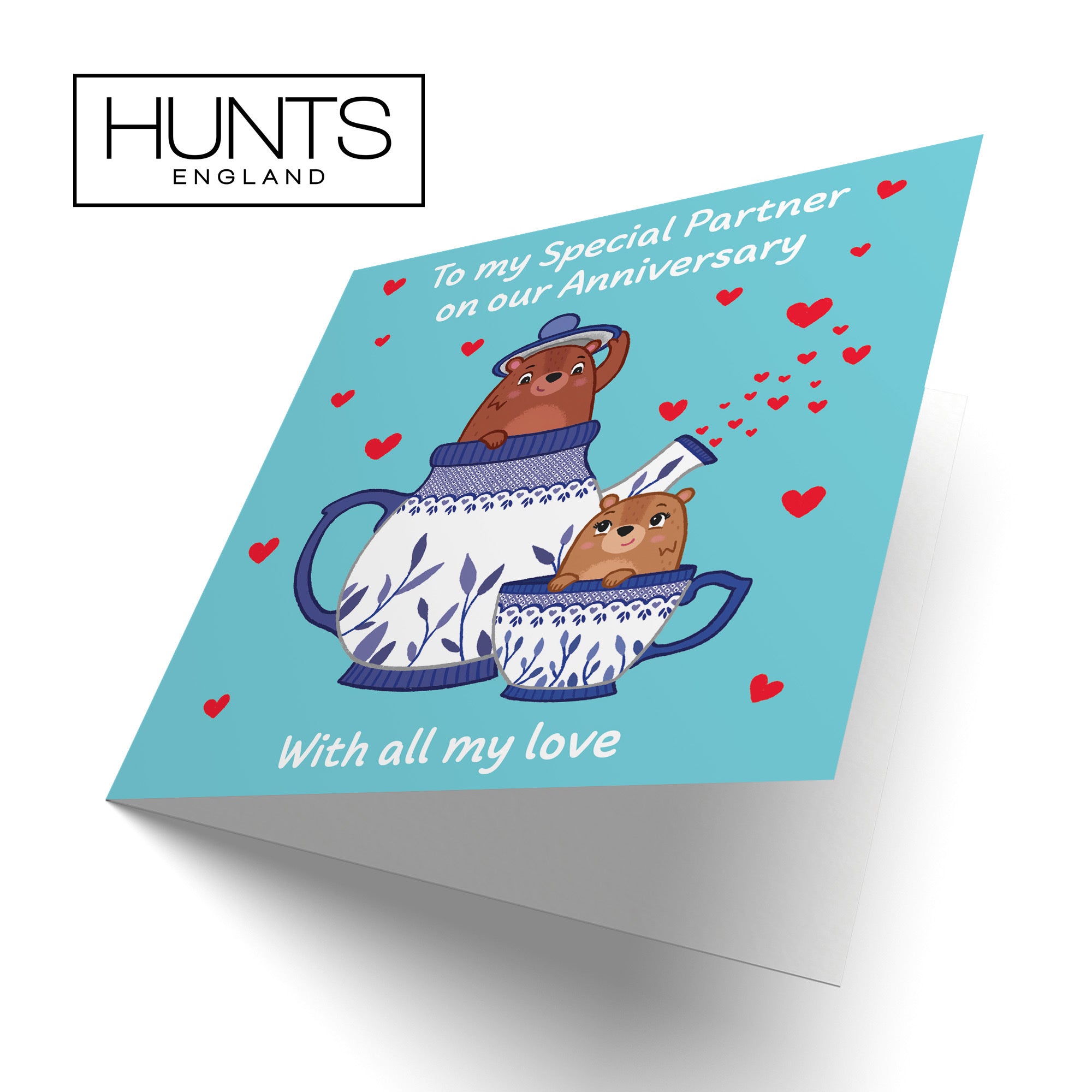 Partner Anniversary Card Teapot Love Story - Default Title (B0DHWBBFKZ)