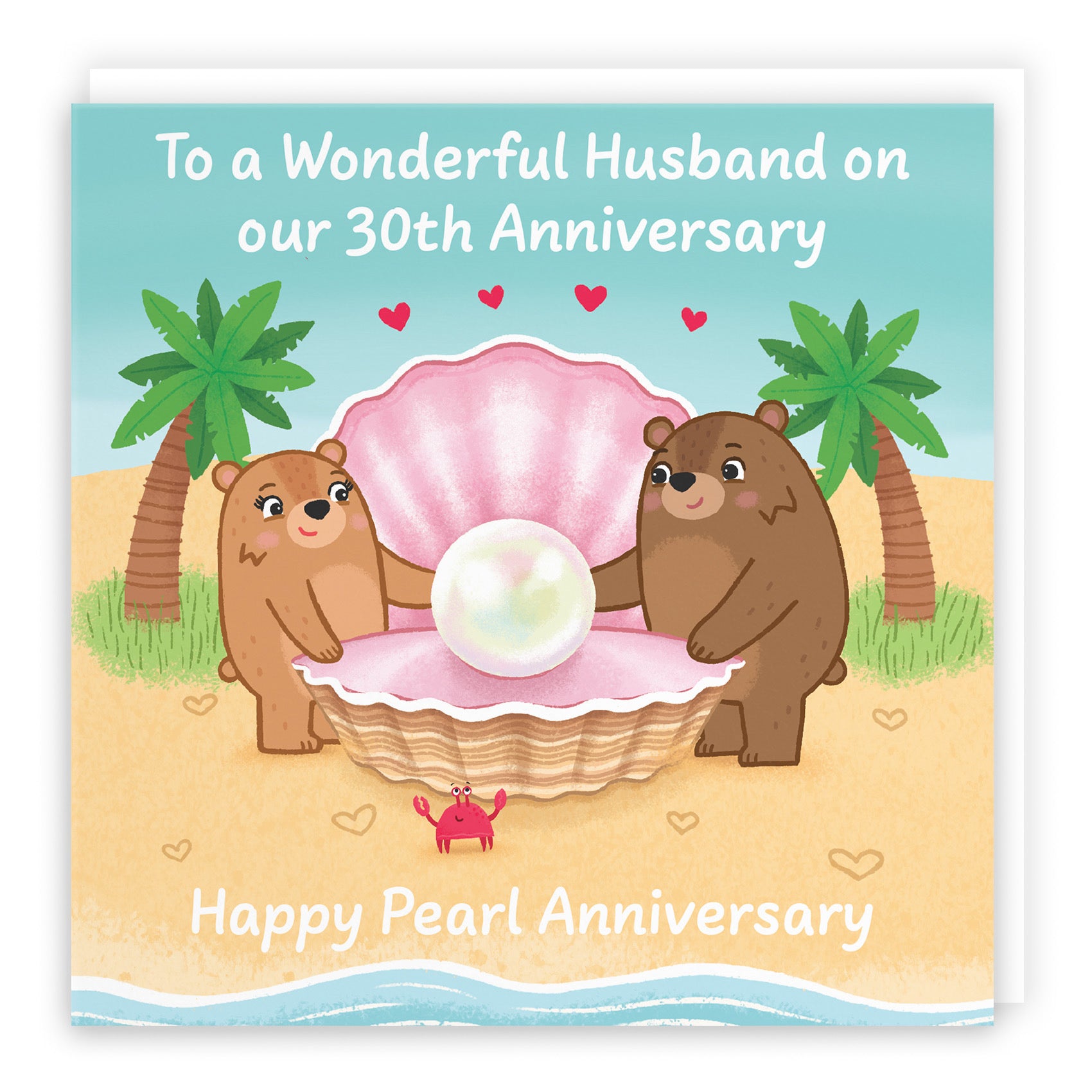 30th Husband Anniversary Card Love Story - Default Title (B0DHWBBQTB)