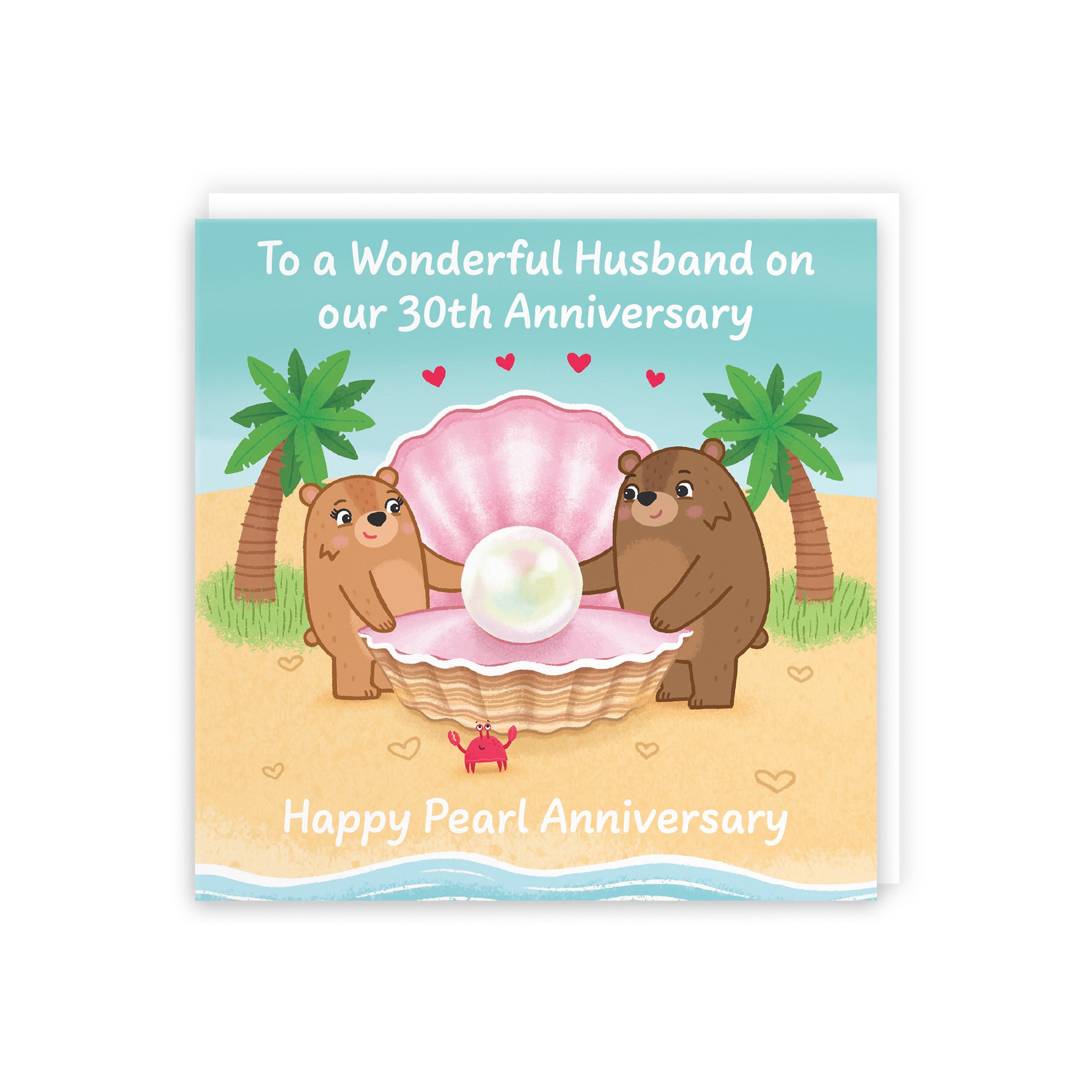 30th Husband Anniversary Card Love Story - Default Title (B0DHWBBQTB)