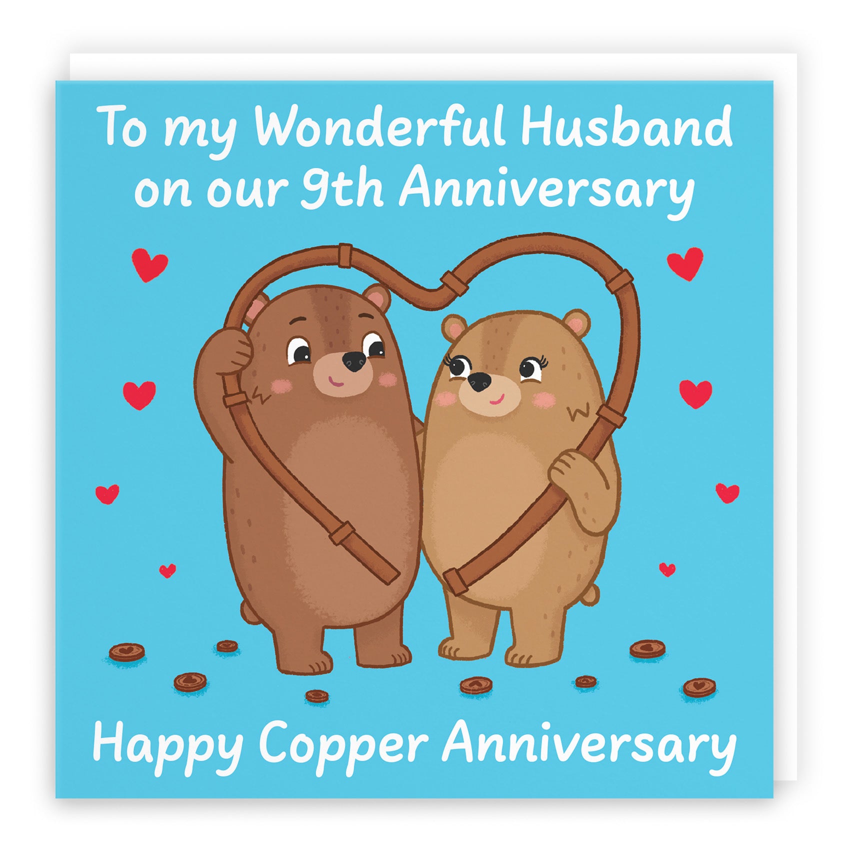 9th Husband Anniversary Card Love Story - Default Title (B0DHWBBZHN)