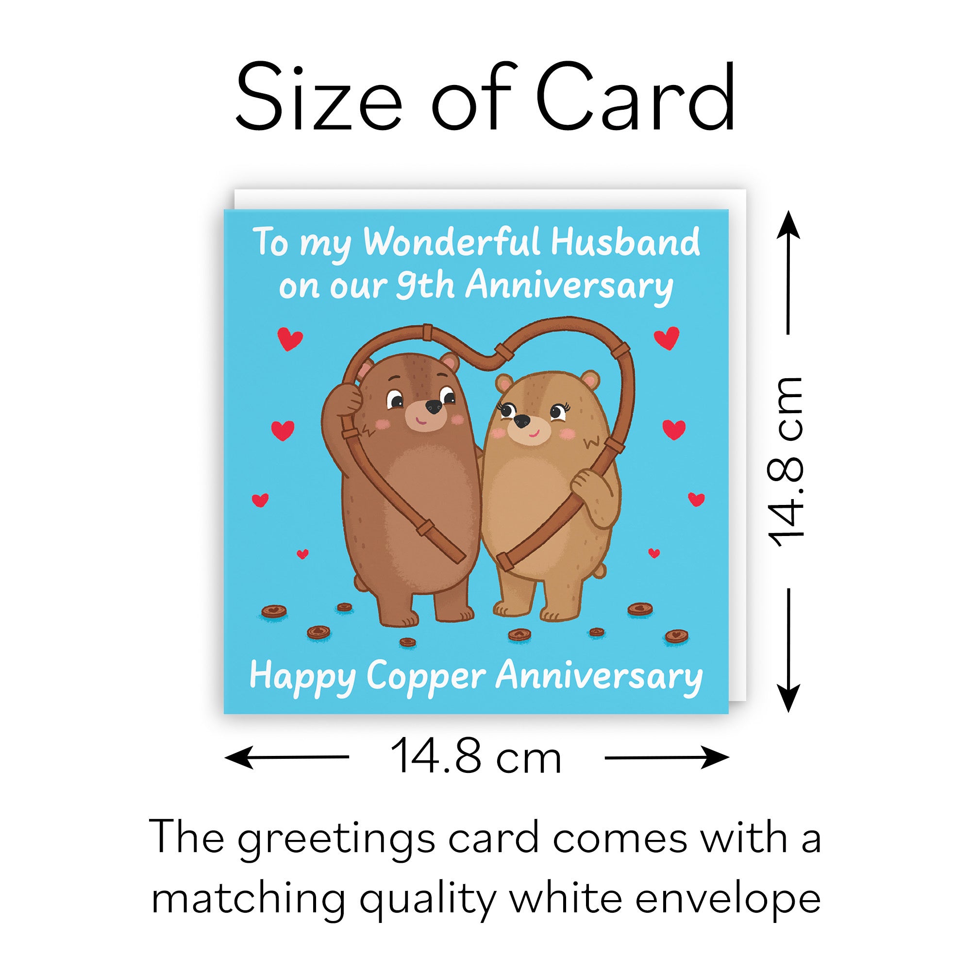 9th Husband Anniversary Card Love Story - Default Title (B0DHWBBZHN)