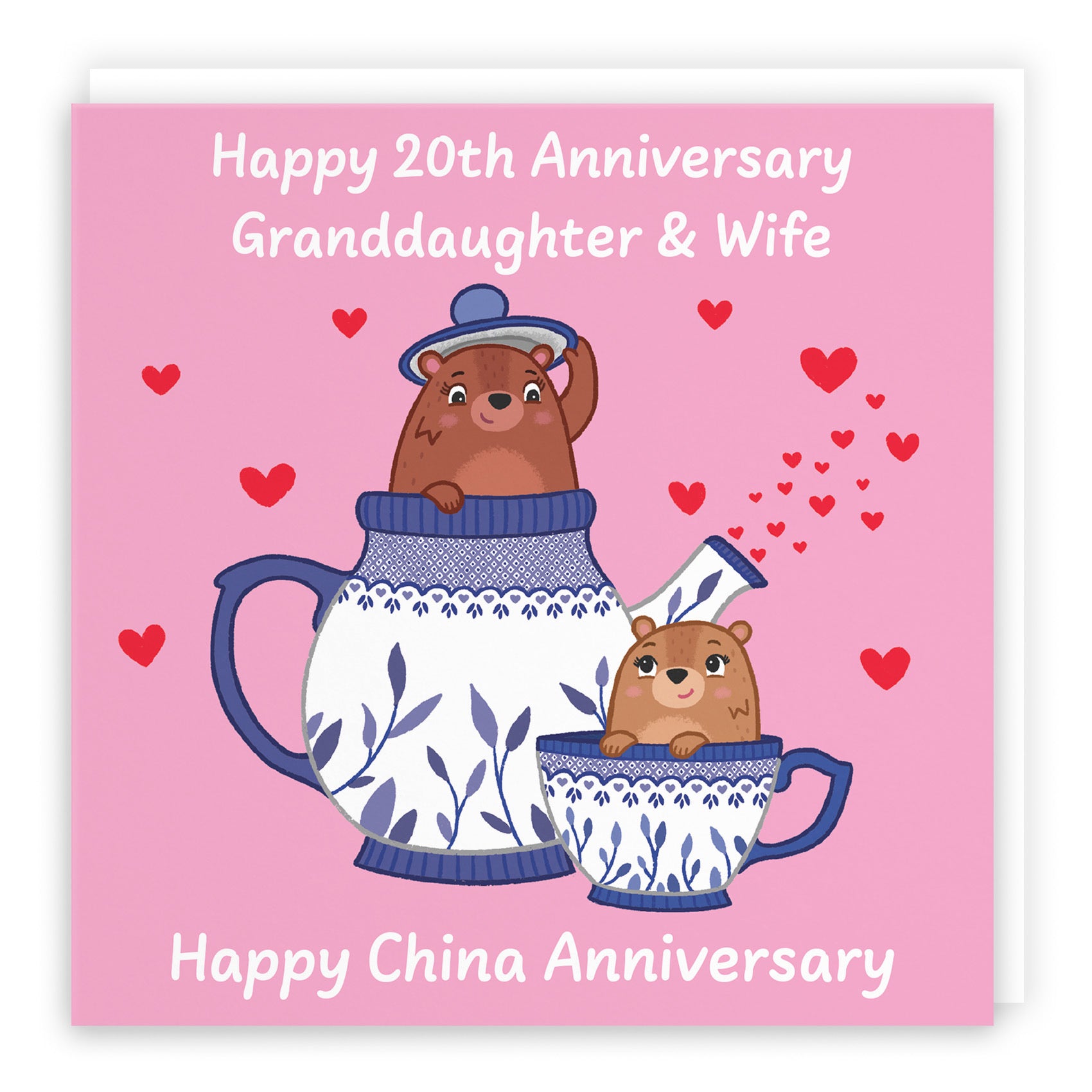 20th Granddaughter And Wife Anniversary Card Love Story - Default Title (B0DHWBCF5P)