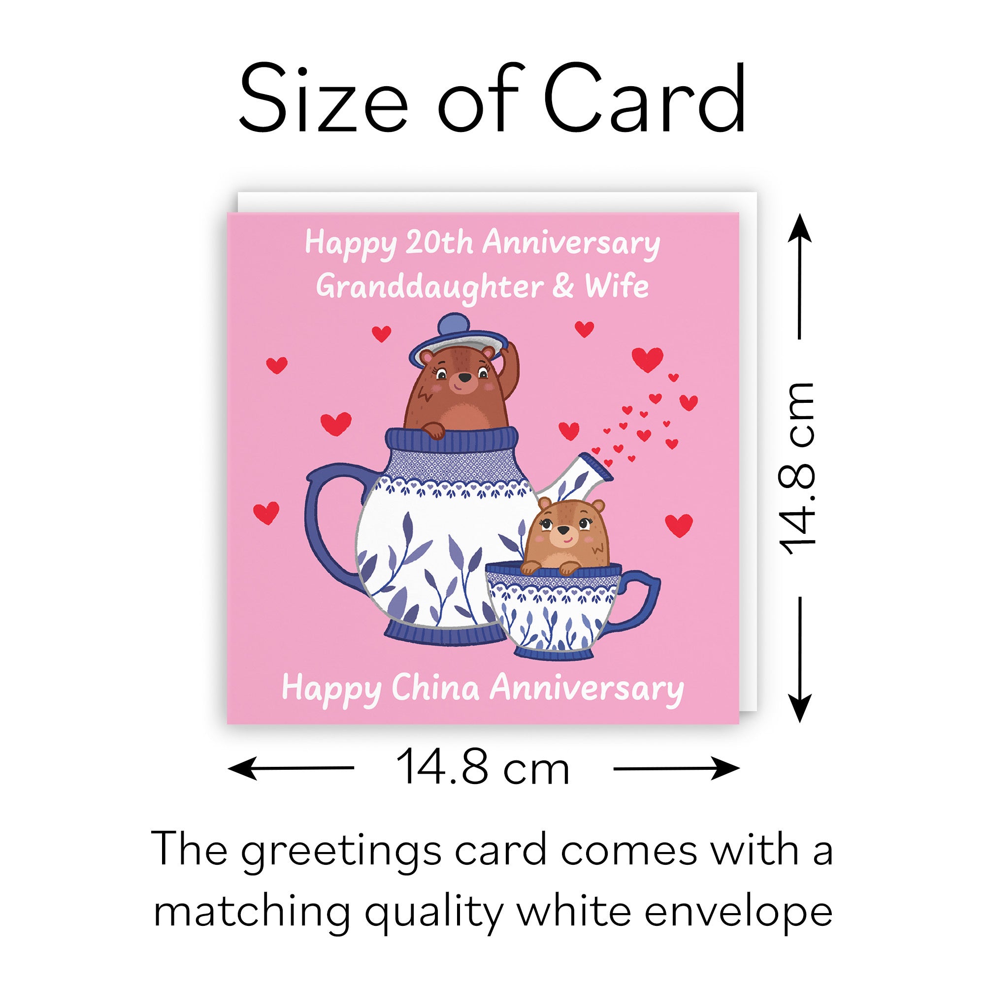 20th Granddaughter And Wife Anniversary Card Love Story - Default Title (B0DHWBCF5P)