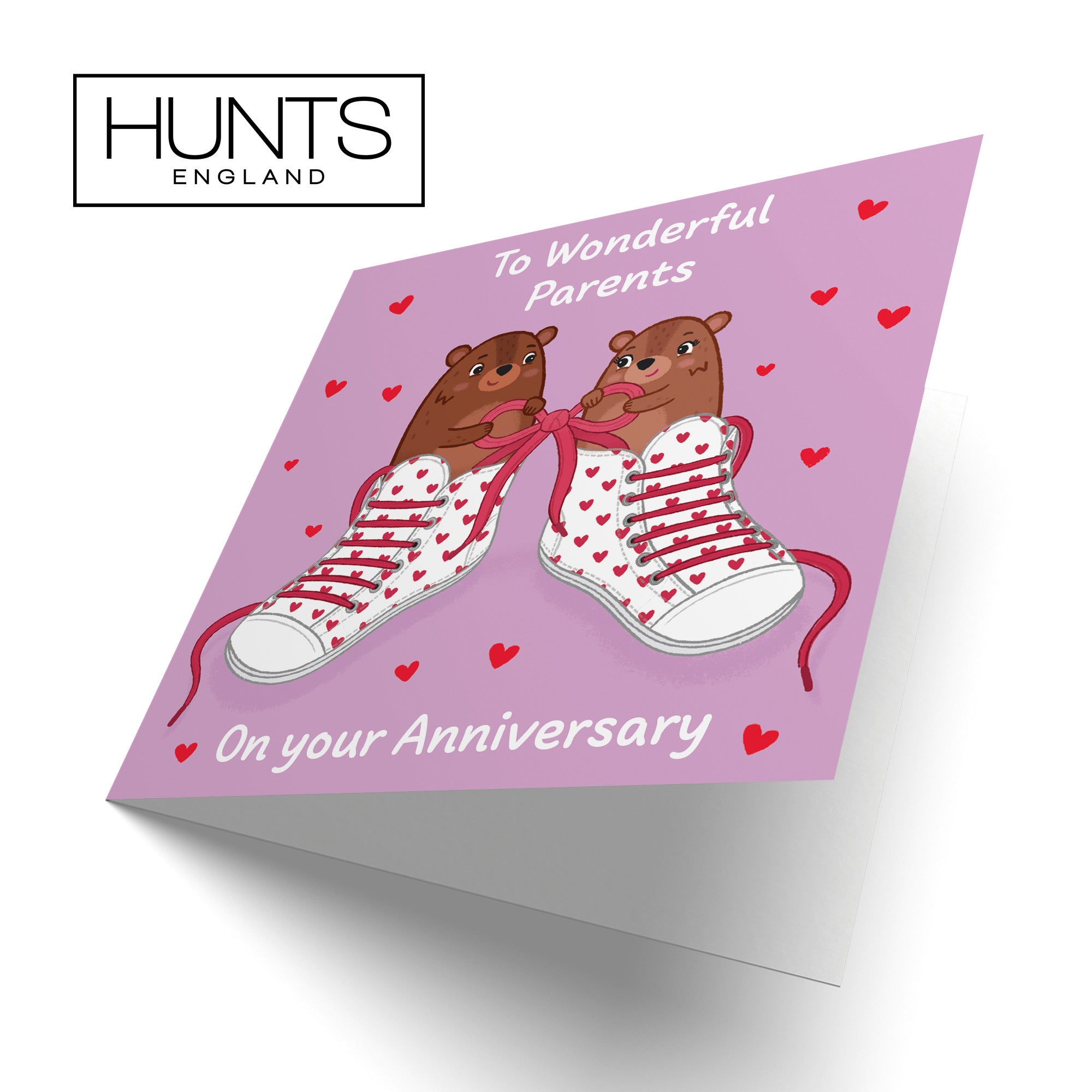 Parents Anniversary Card Laces Love Story - Default Title (B0DHWBCKM6)