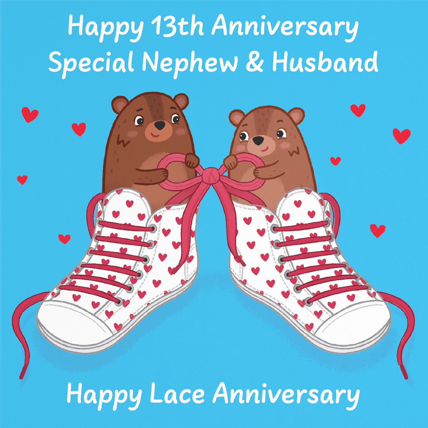 13th Nephew And Husband Anniversary Card Love Story - Default Title (B0DHWBCZ29)