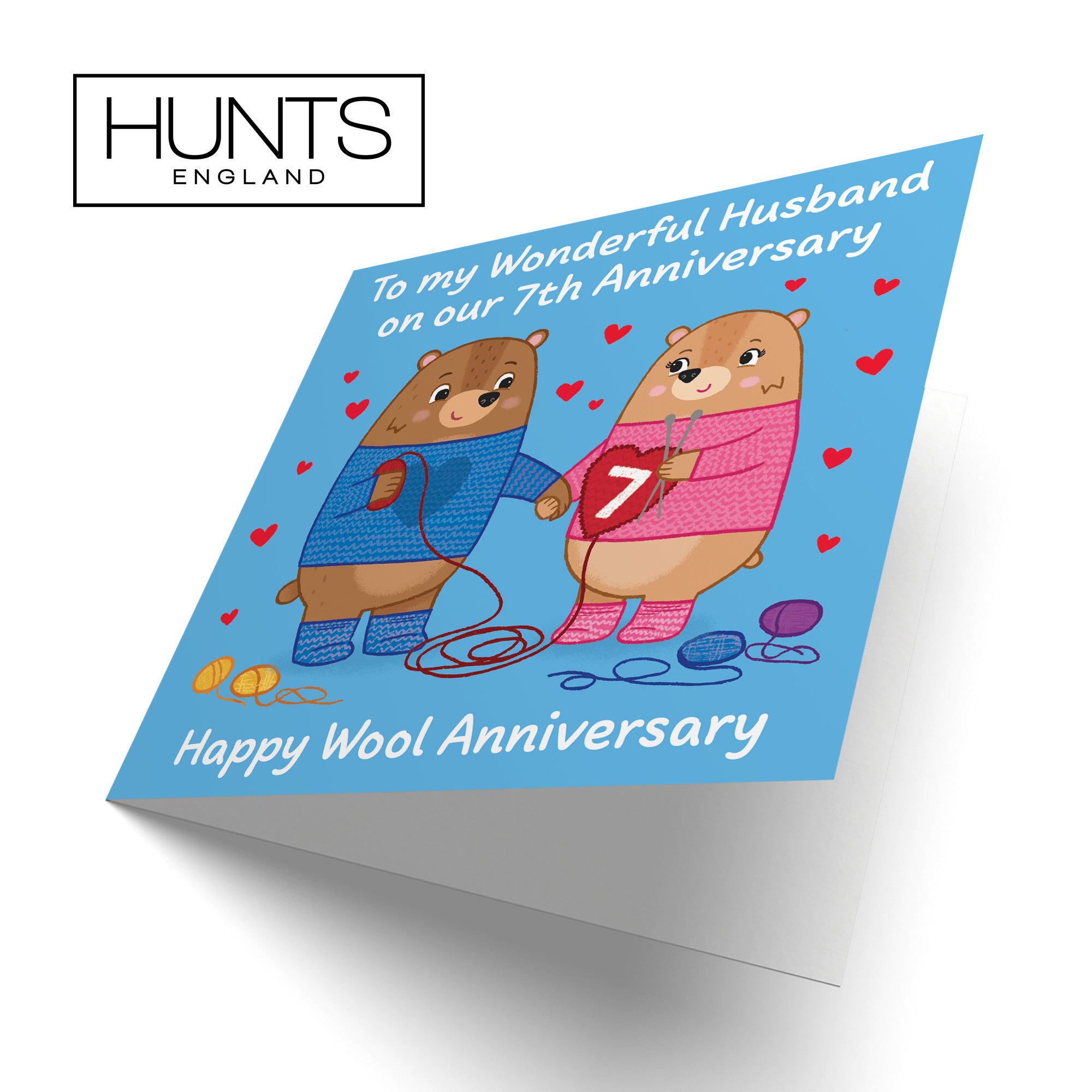 7th Husband Anniversary Card Love Story - Default Title (B0DHWBD3J5)