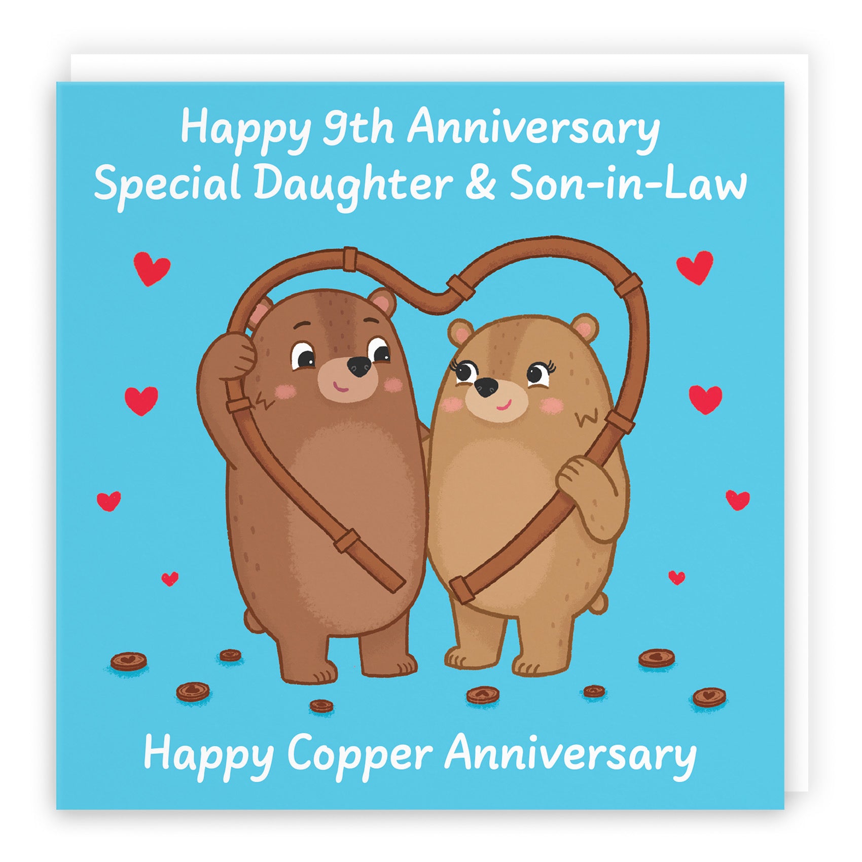 9th Daughter And Son In Law Anniversary Card Love Story - Default Title (B0DHWBDSH8)