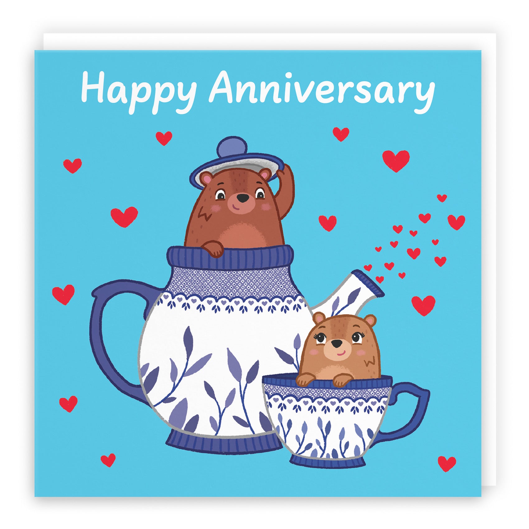 Teapot Anniversary Card Love Story - Default Title (B0DHWBFLYS)