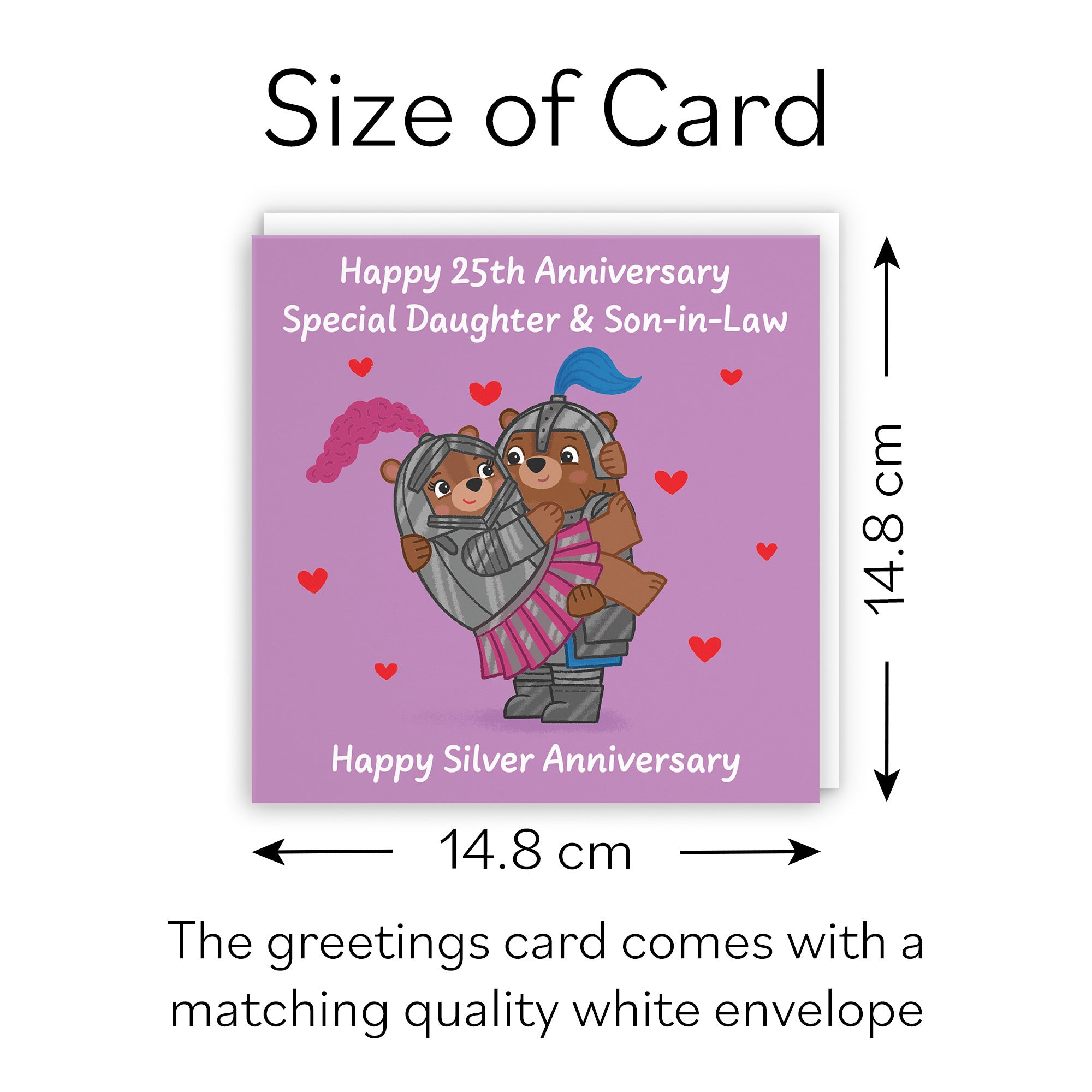 25th Daughter And Son In Law Anniversary Card Love Story - Default Title (B0DHWBHHKK)