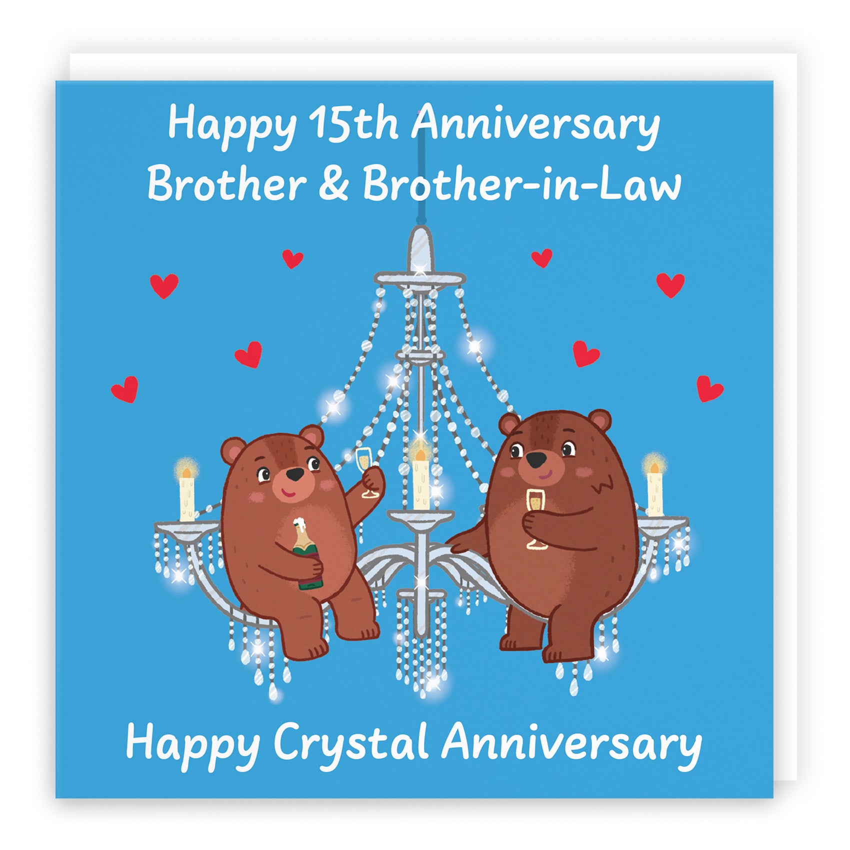 15th Brother And Brother In Law Anniversary Card Love Story - Default Title (B0DHWBHZNT)