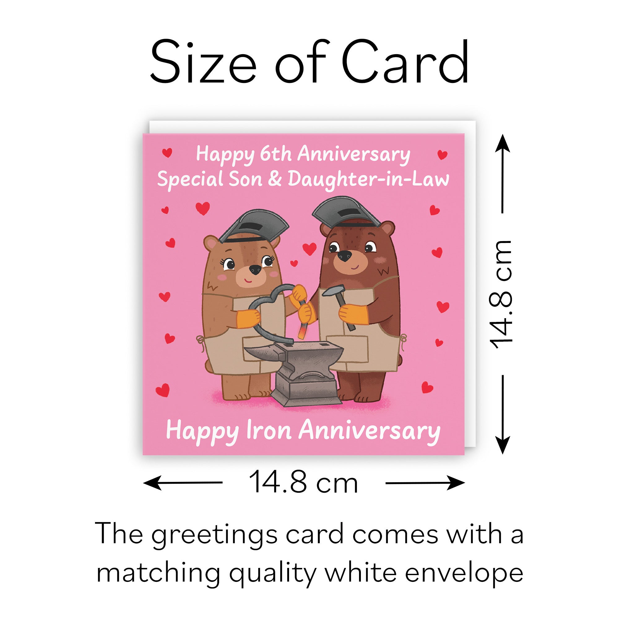 6th Son And Daughter In Law Anniversary Card Love Story - Default Title (B0DHWBJKVY)