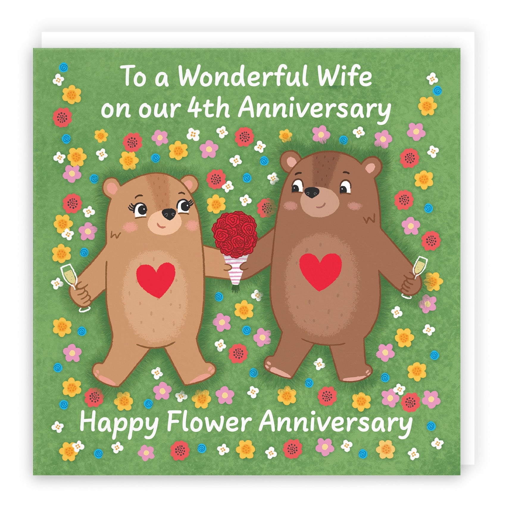 4th Wife Anniversary Card Love Story - Default Title (B0DHWBKWVZ)