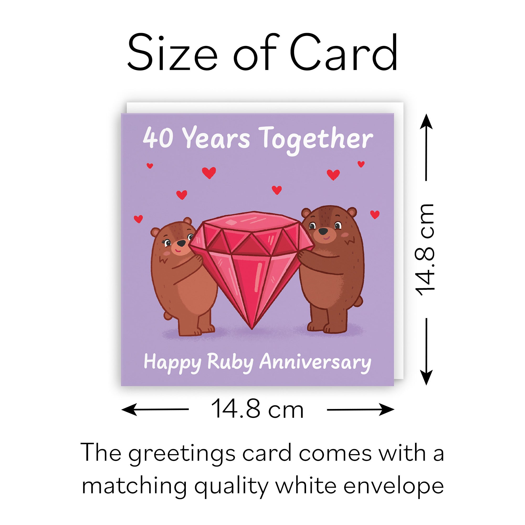 40th Anniversary Card Love Story - Default Title (B0DHWBM7Z9)