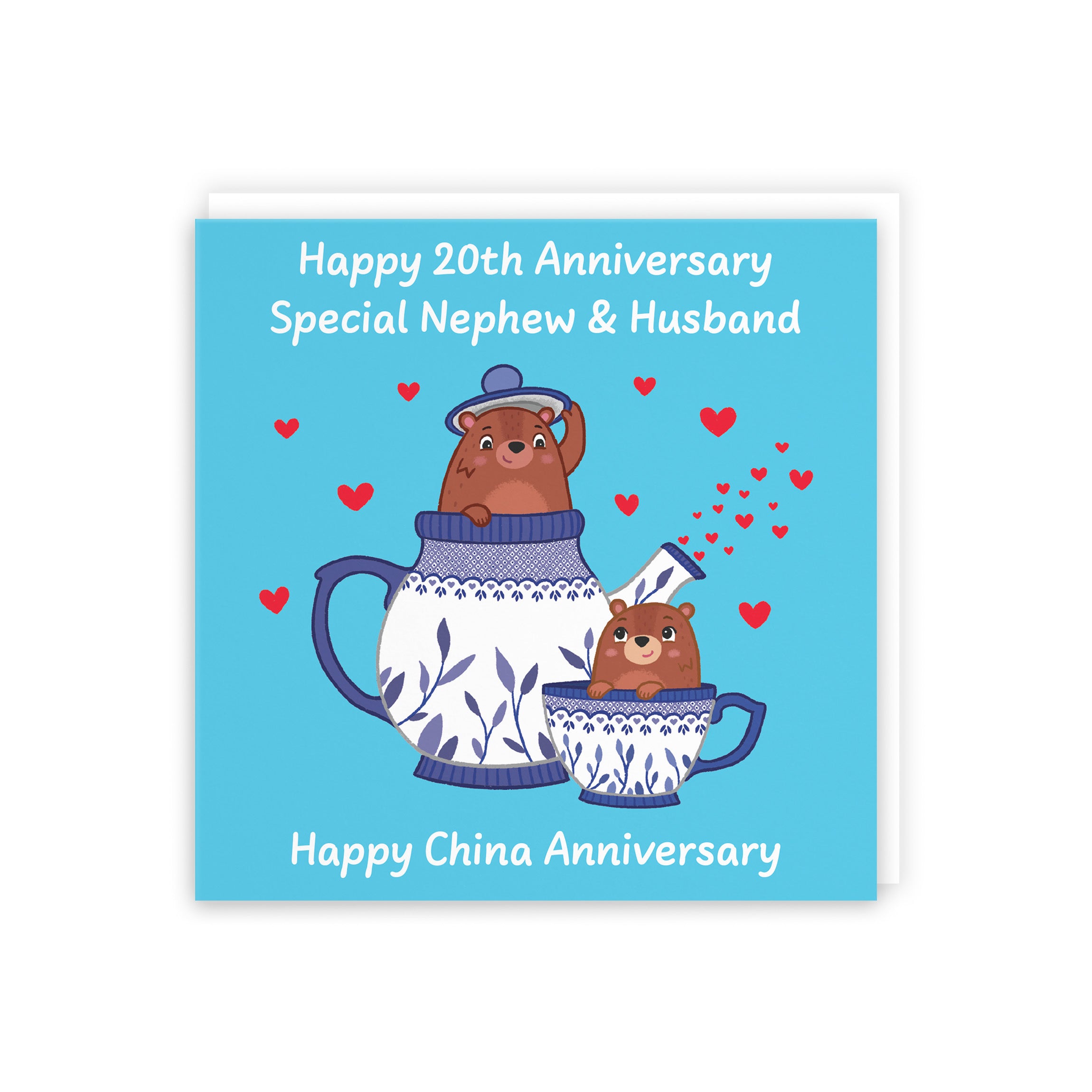 20th Nephew And Husband Anniversary Card Love Story - Default Title (B0DHWBN1N4)