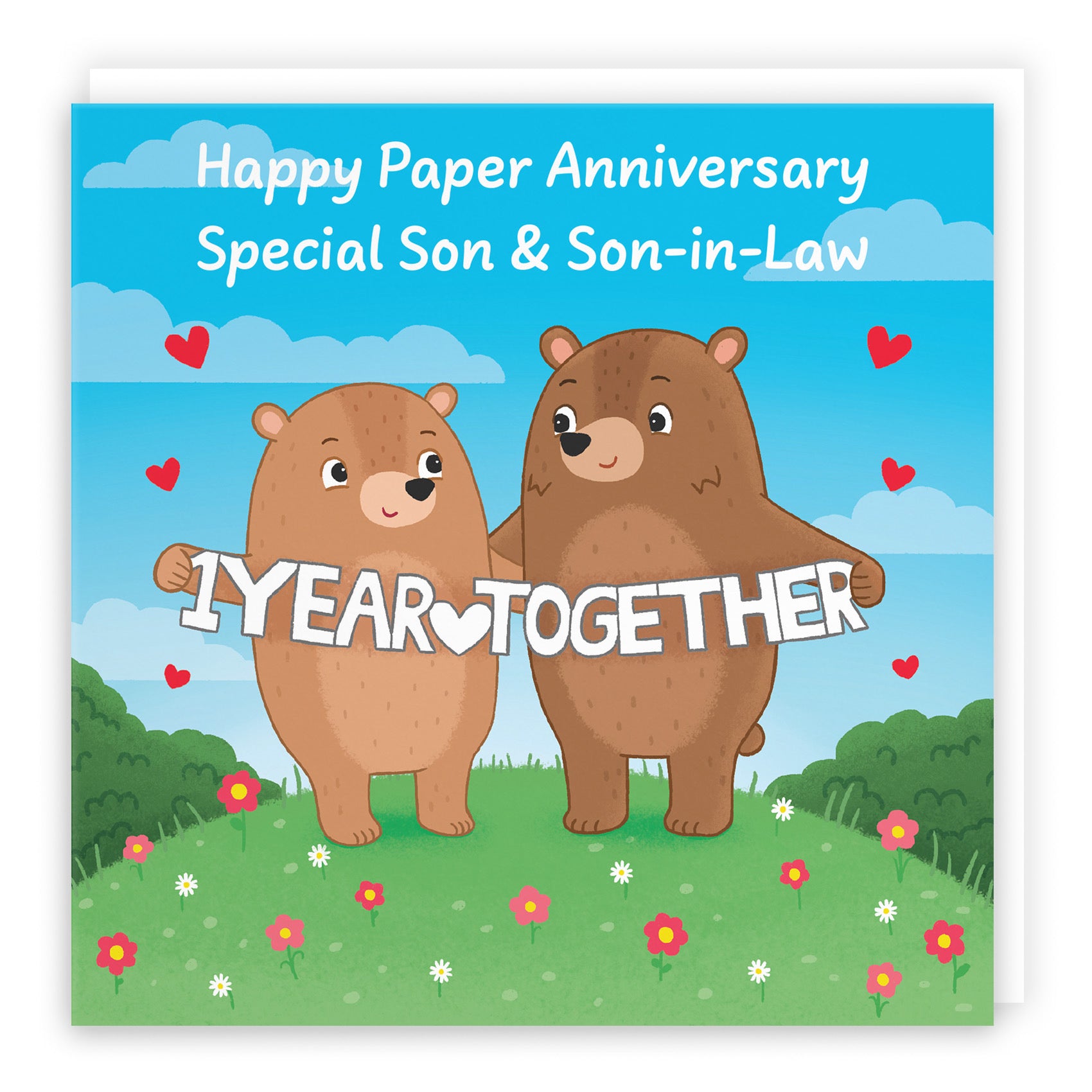 1st Son And Son In Law Anniversary Card Love Story - Default Title (B0DHWBNN5G)