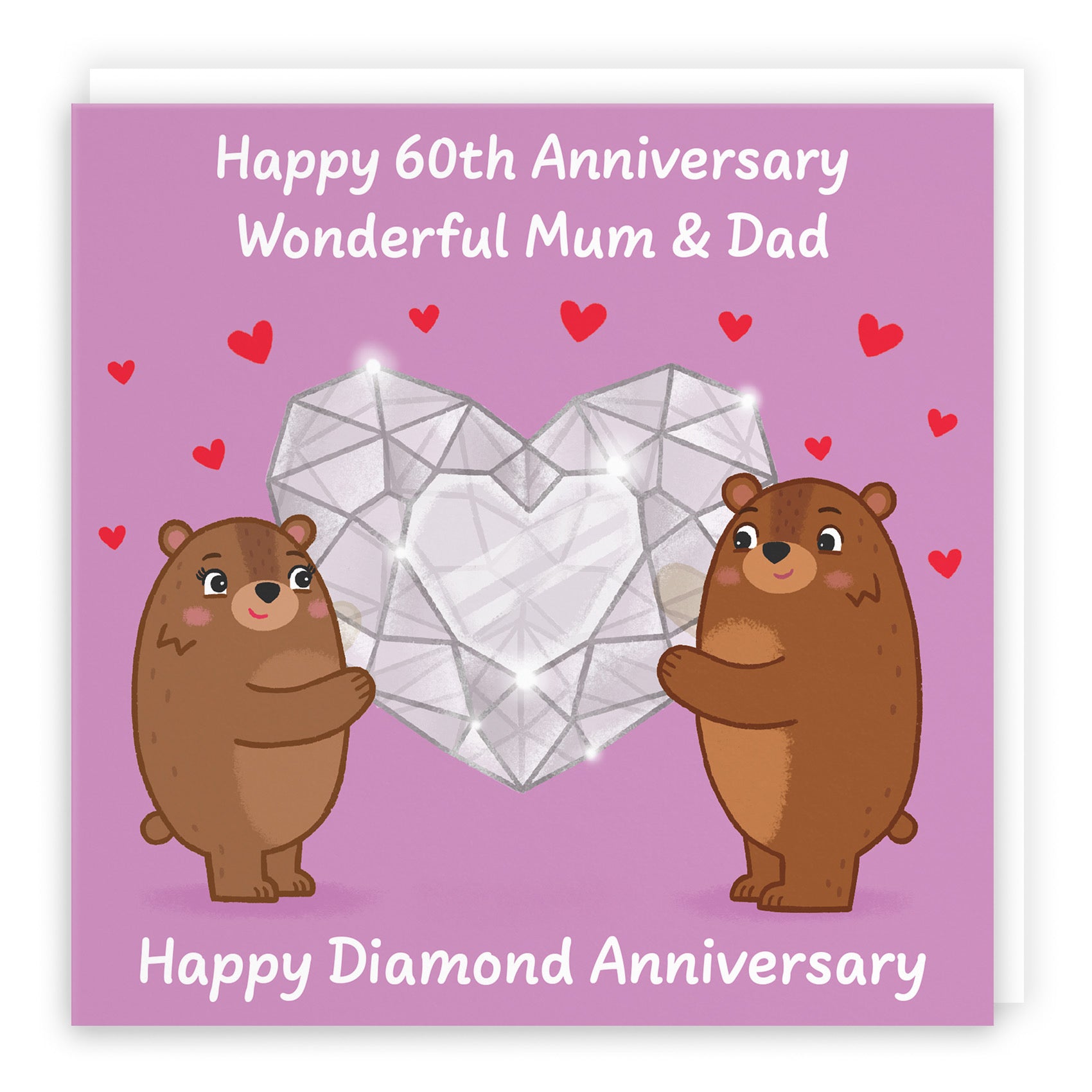 60th Mum And Dad Anniversary Card Love Story - Default Title (B0DHWBNZZM)