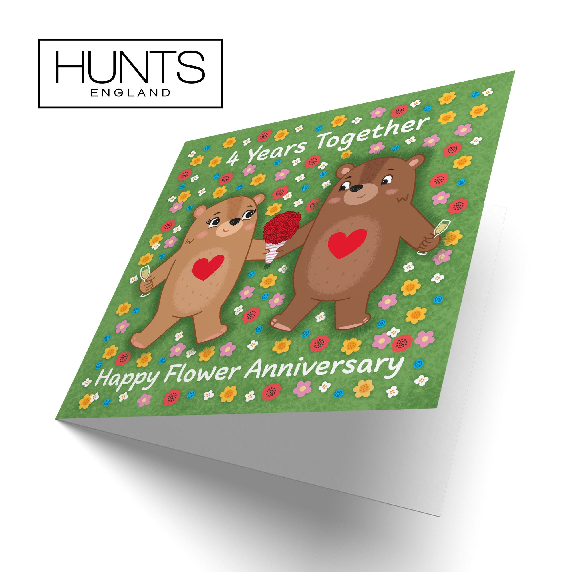 4th Anniversary Card Love Story - Default Title (B0DHWBPL87)