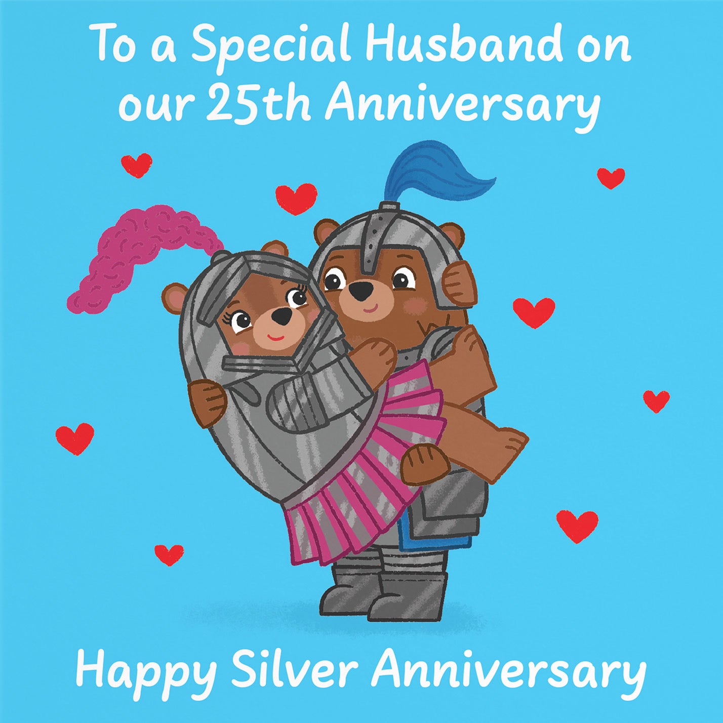 25th Husband Anniversary Card Love Story - Default Title (B0DHWBQNMS)