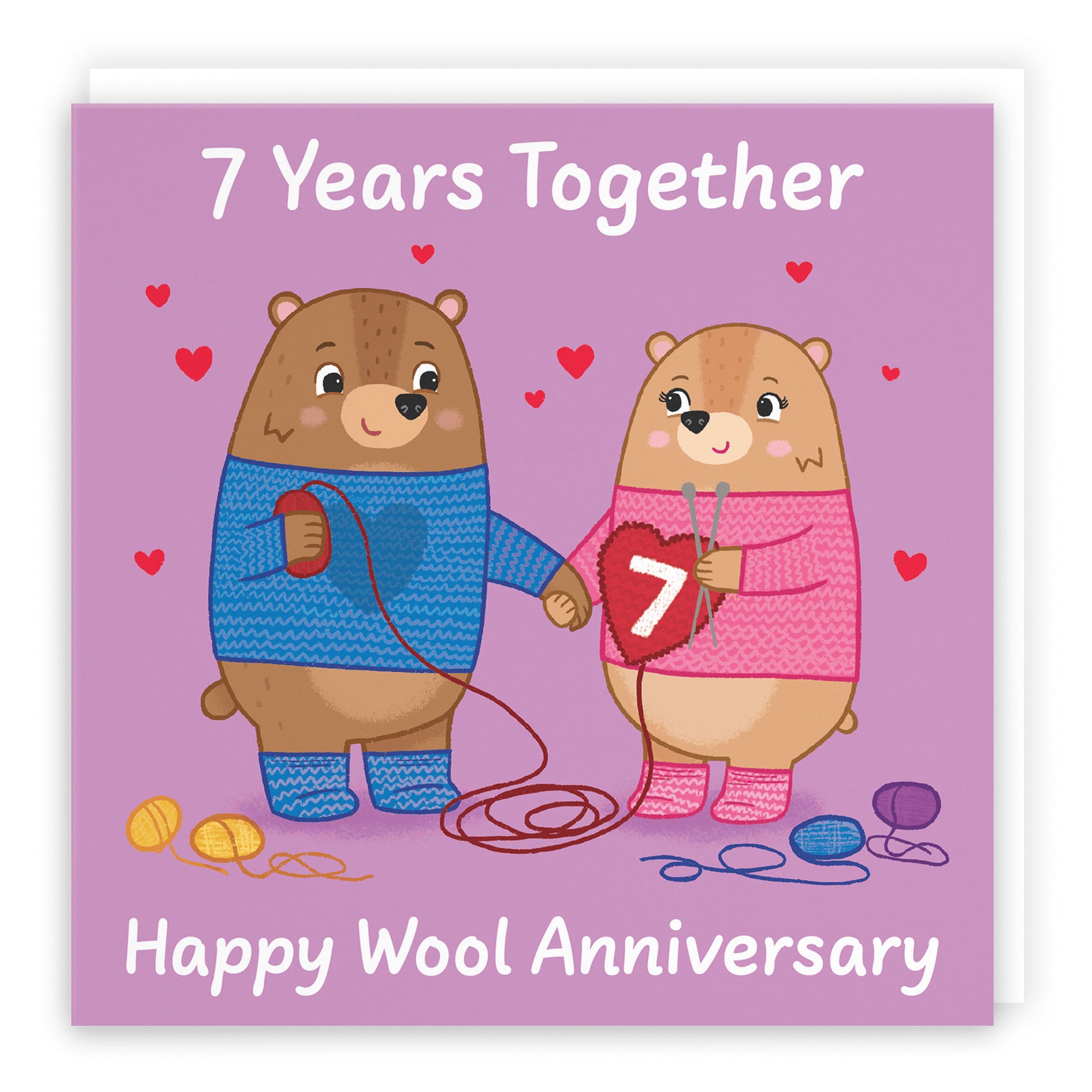 7th Anniversary Card Love Story - Default Title (B0DHWBRDNF)