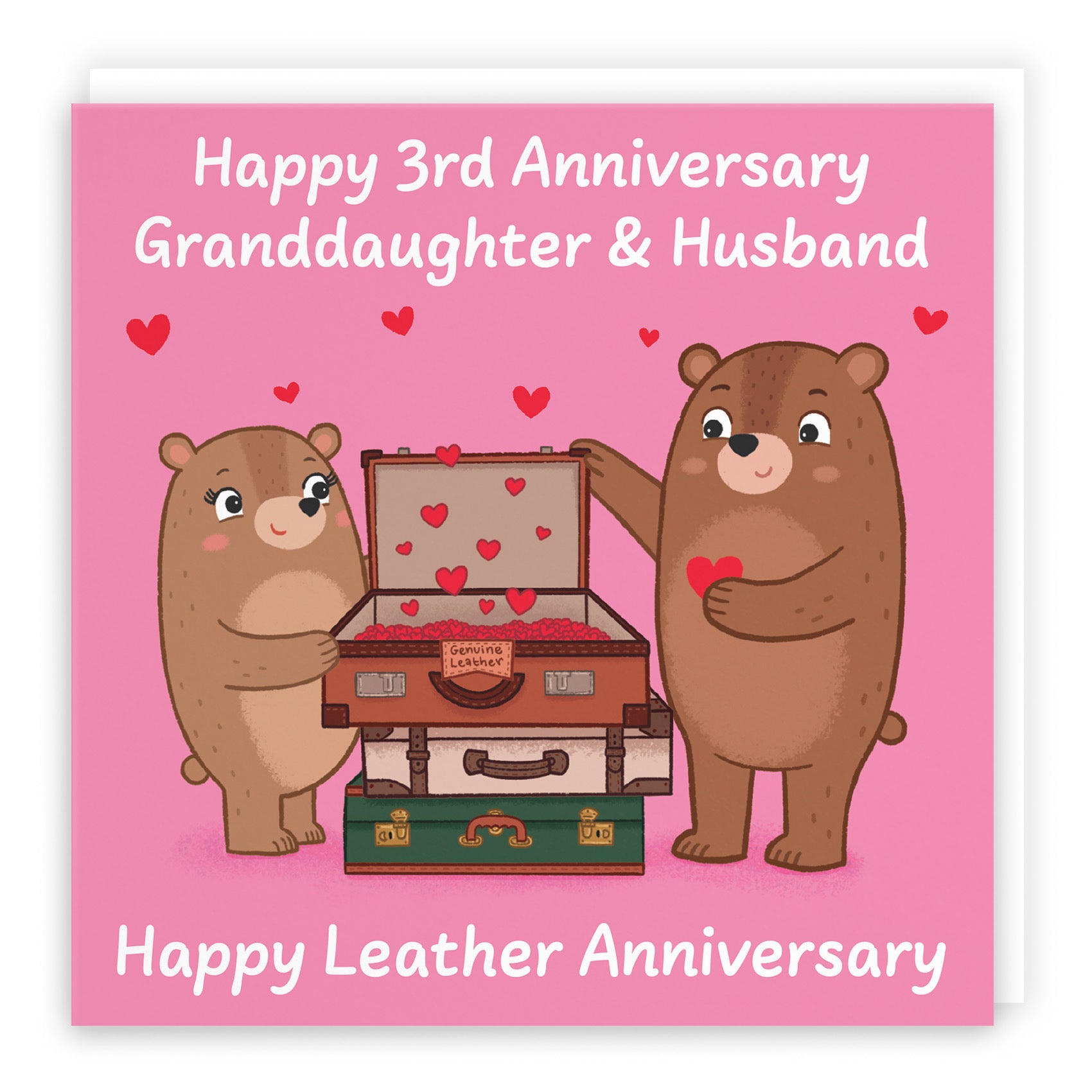 3rd Granddaughter And Husband Anniversary Card Love Story - Default Title (B0DHWBRW98)