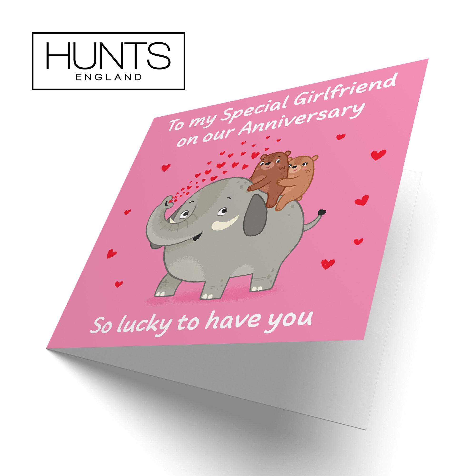 Girlfriend Anniversary Card Elephant Love Story - Default Title (B0DHWBTGTH)