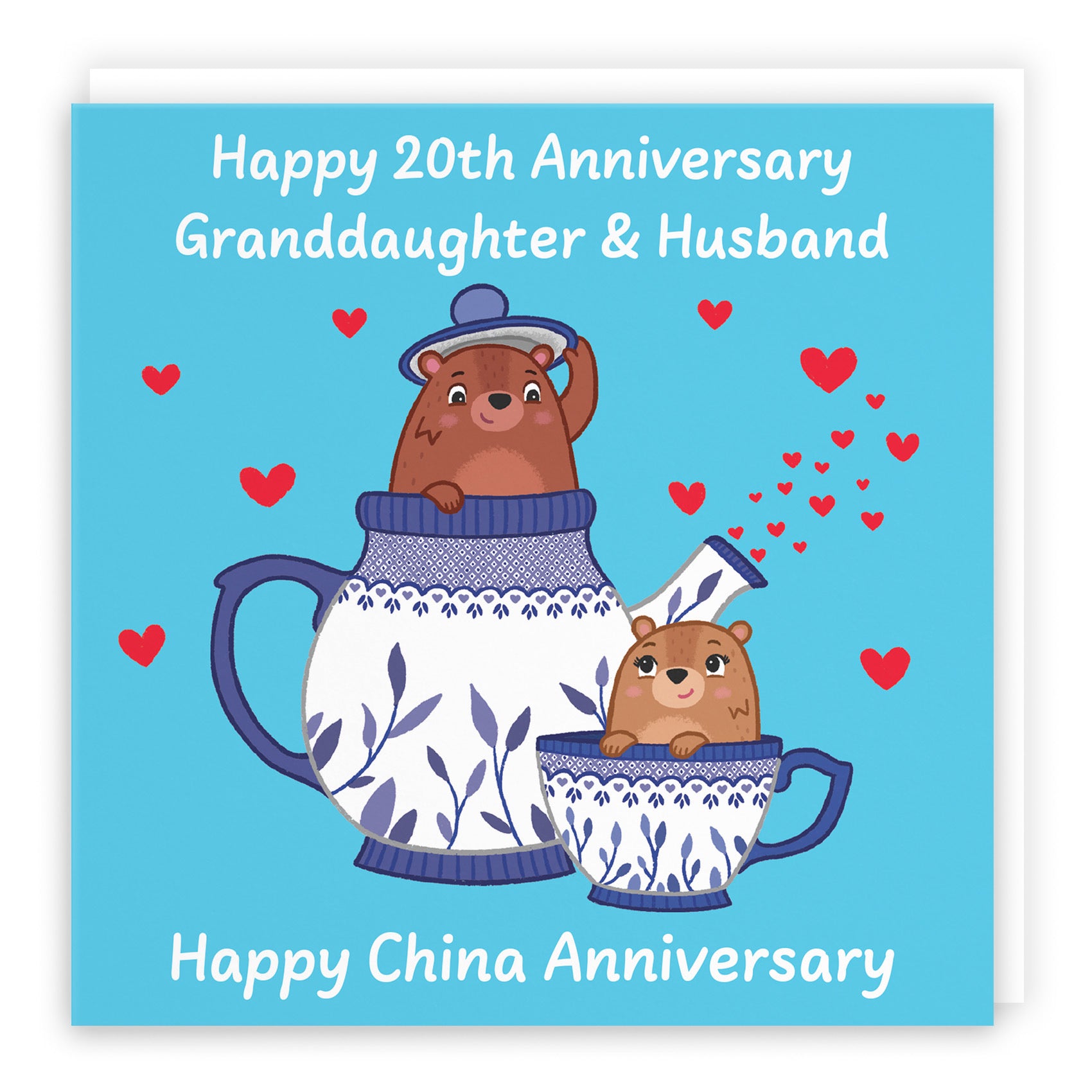 20th Granddaughter And Husband Anniversary Card Love Story - Default Title (B0DHWBTY2F)