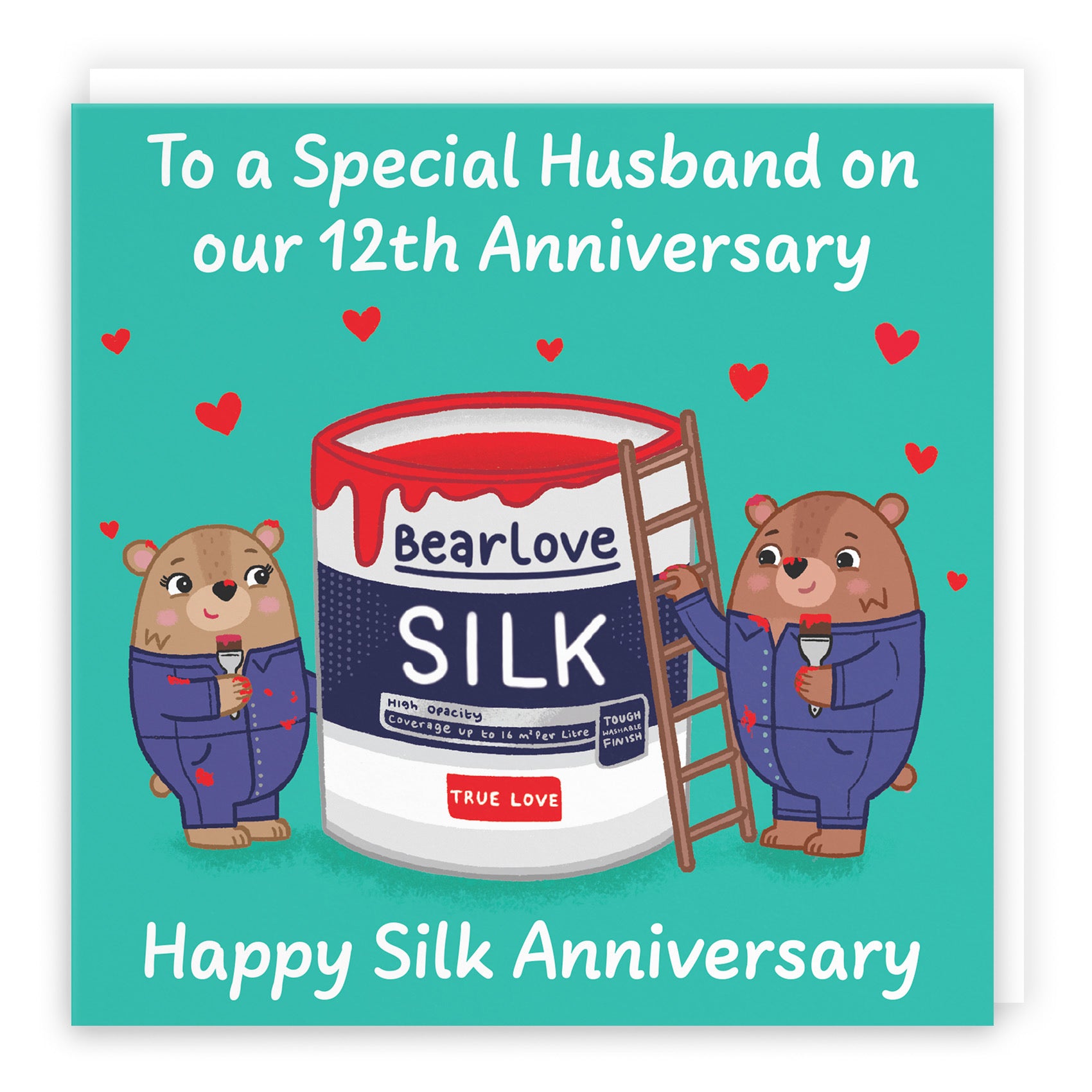 12th Husband Anniversary Card Love Story - Default Title (B0DHWBW9LS)