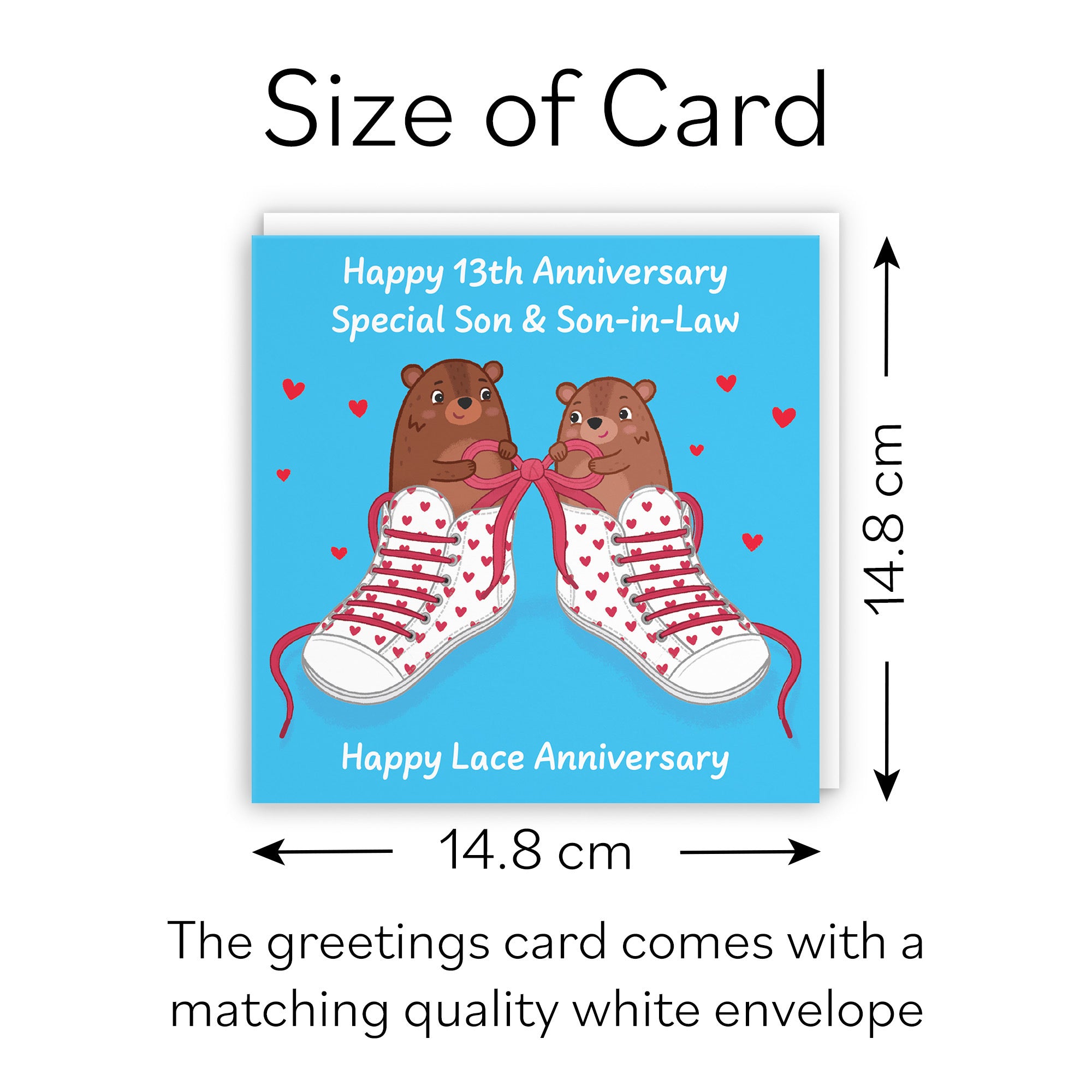 13th Son And Son In Law Anniversary Card Love Story - Default Title (B0DHWBWJ3P)