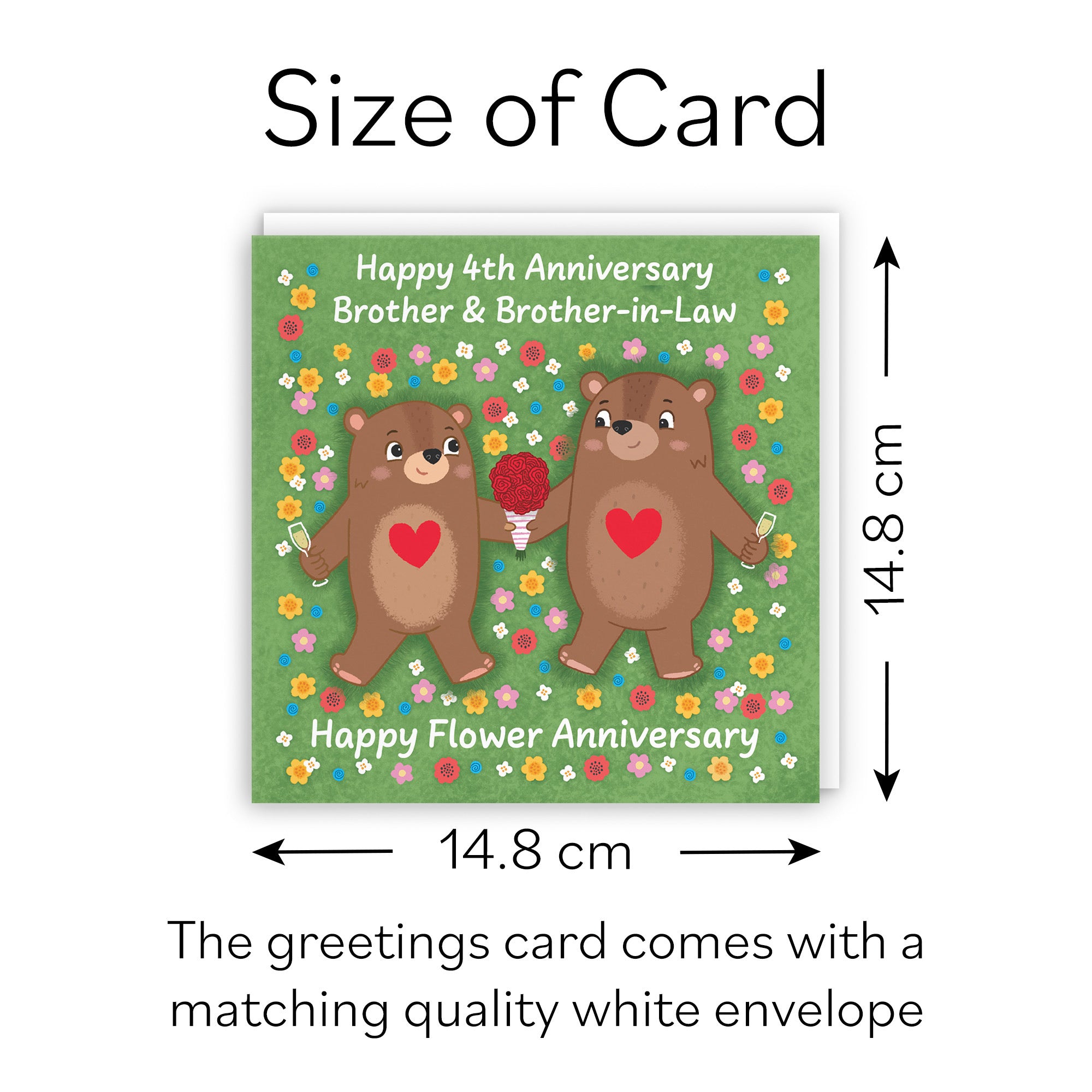 4th Brother And Brother In Law Anniversary Card Love Story - Default Title (B0DHWBYS4C)