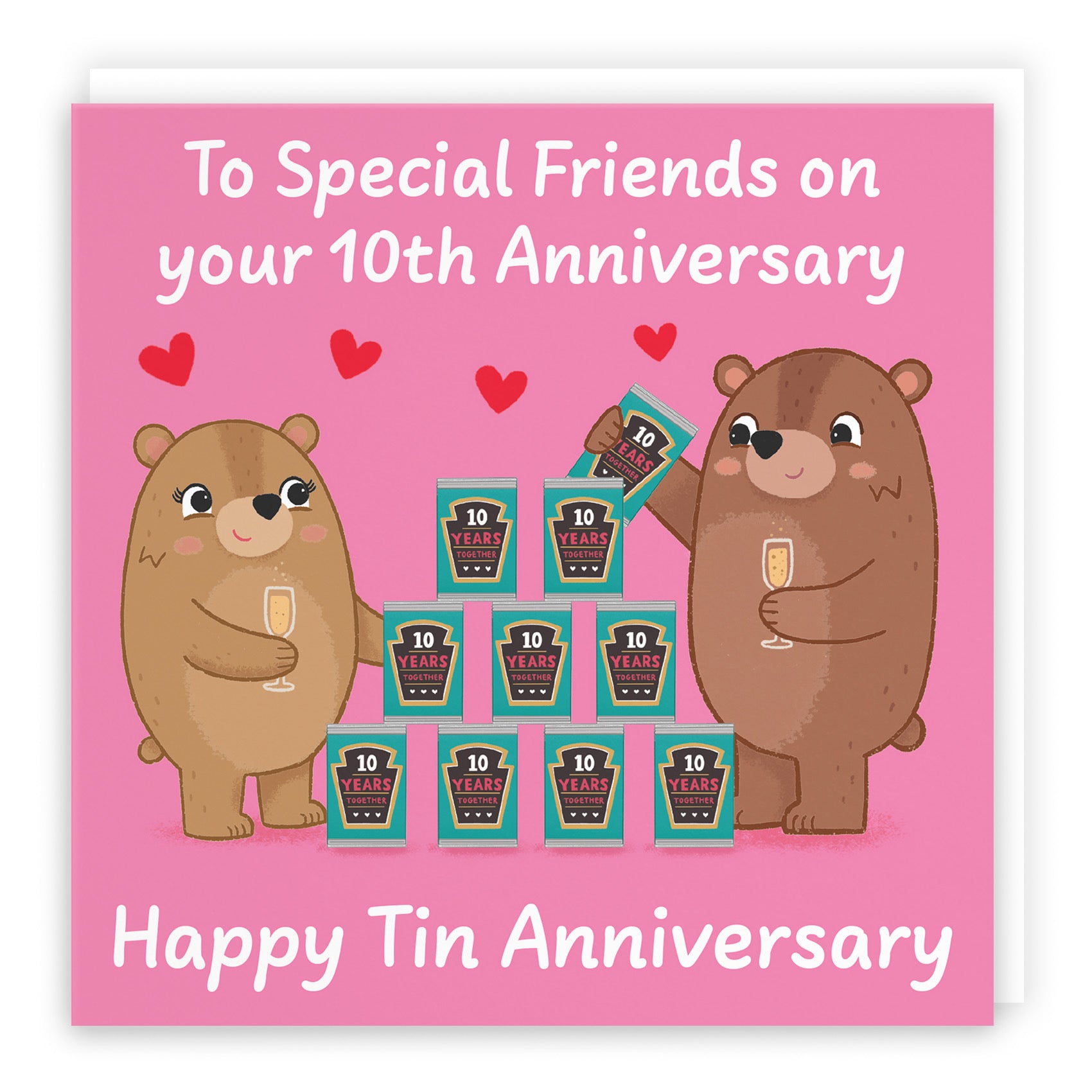 10th Special Friends Anniversary Card Love Story - Default Title (B0DHWBZWZJ)