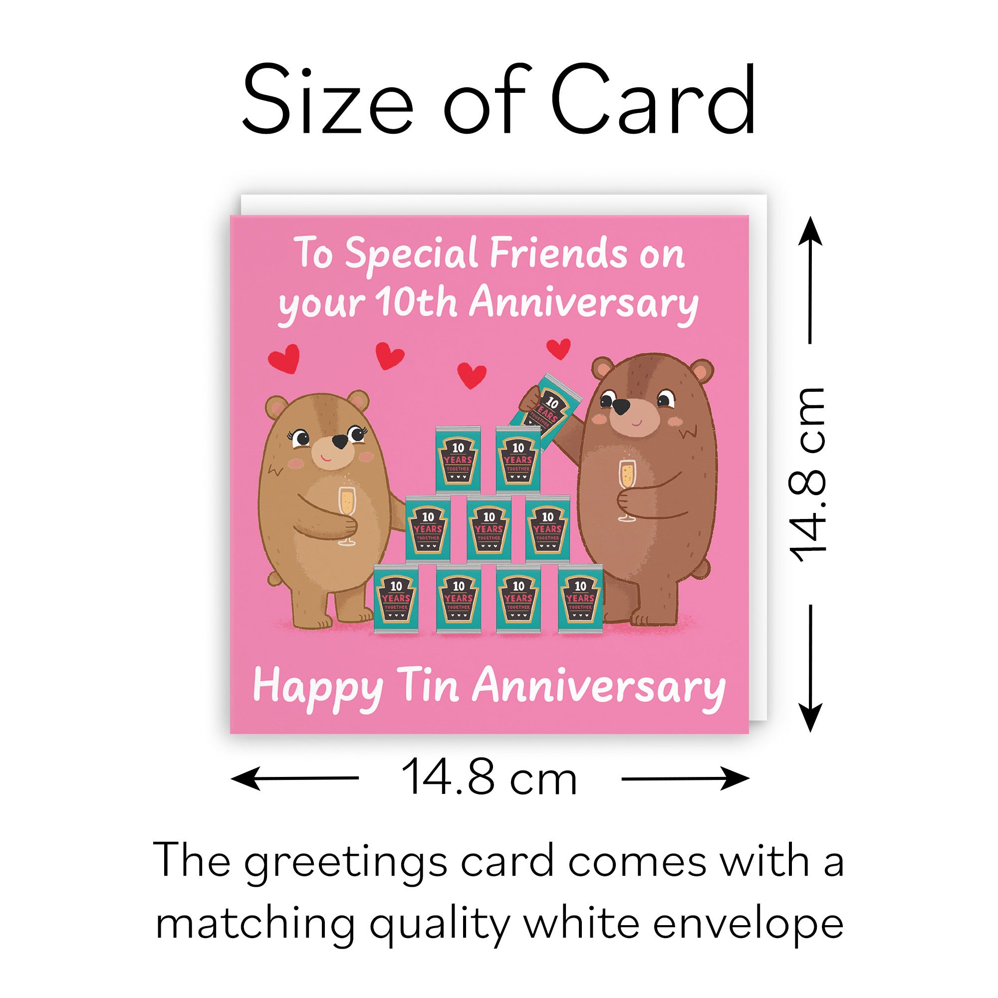 10th Special Friends Anniversary Card Love Story - Default Title (B0DHWBZWZJ)