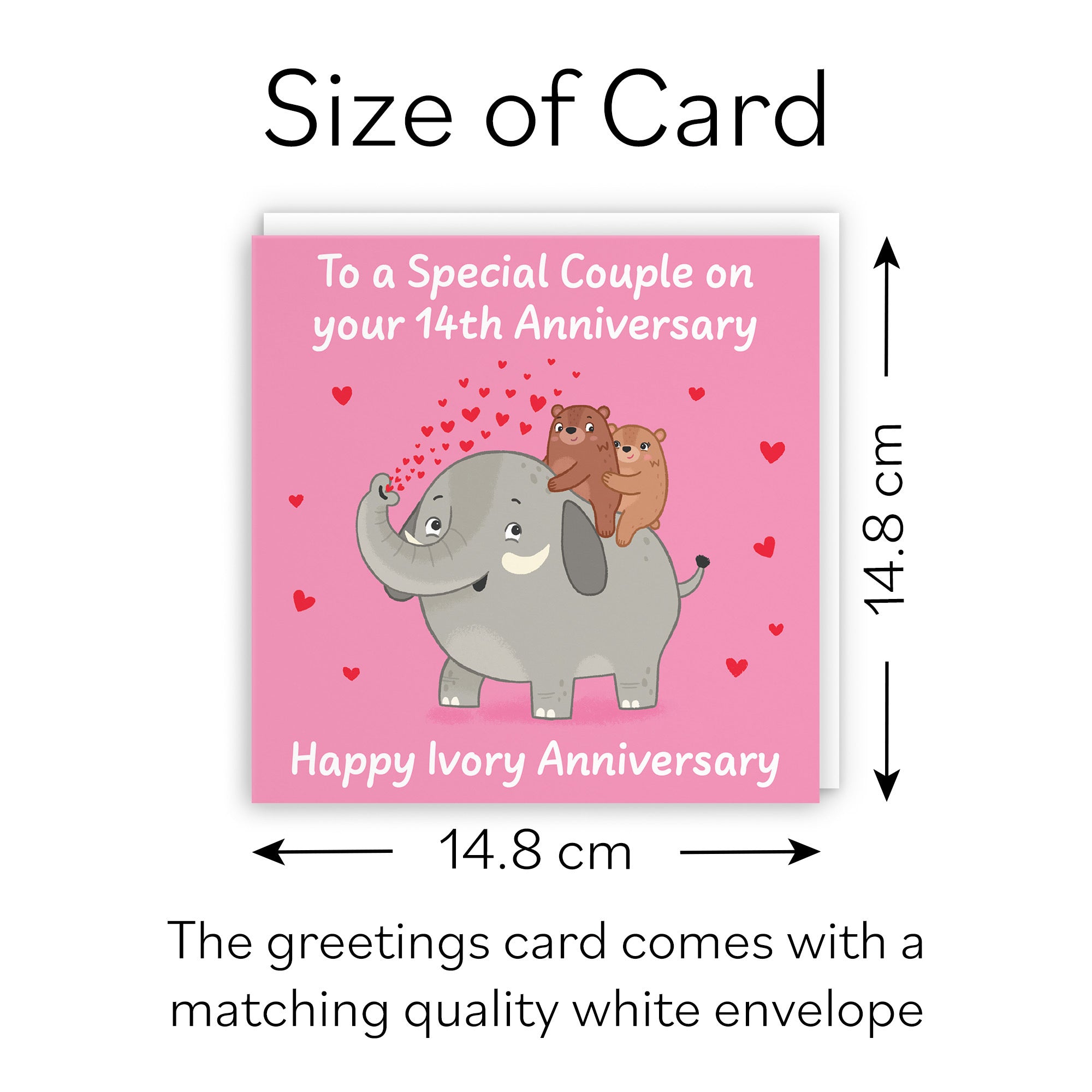 14th Couple Anniversary Card Love Story - Default Title (B0DHWC315T)