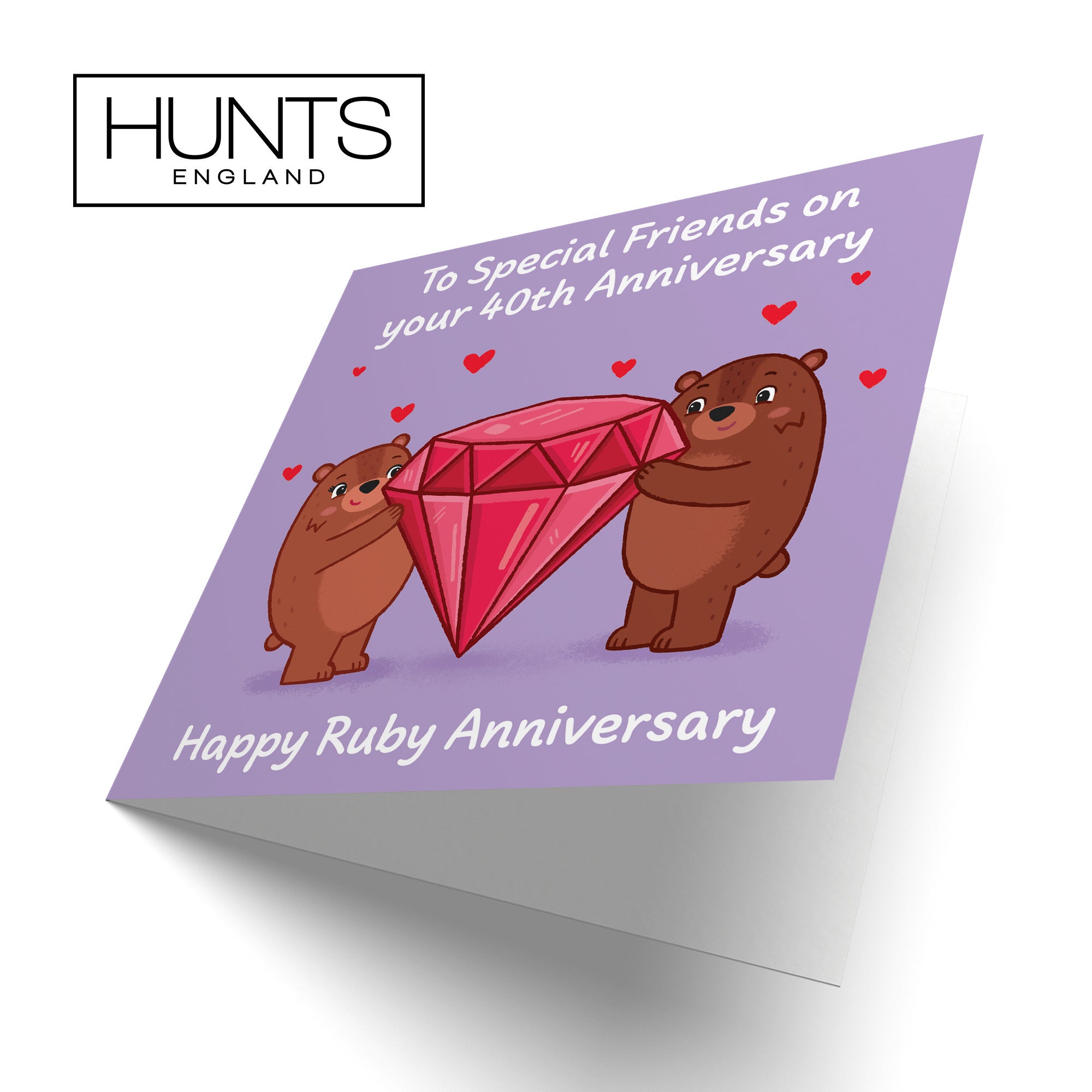 40th Special Friends Anniversary Card Love Story - Default Title (B0DHWC4FNC)