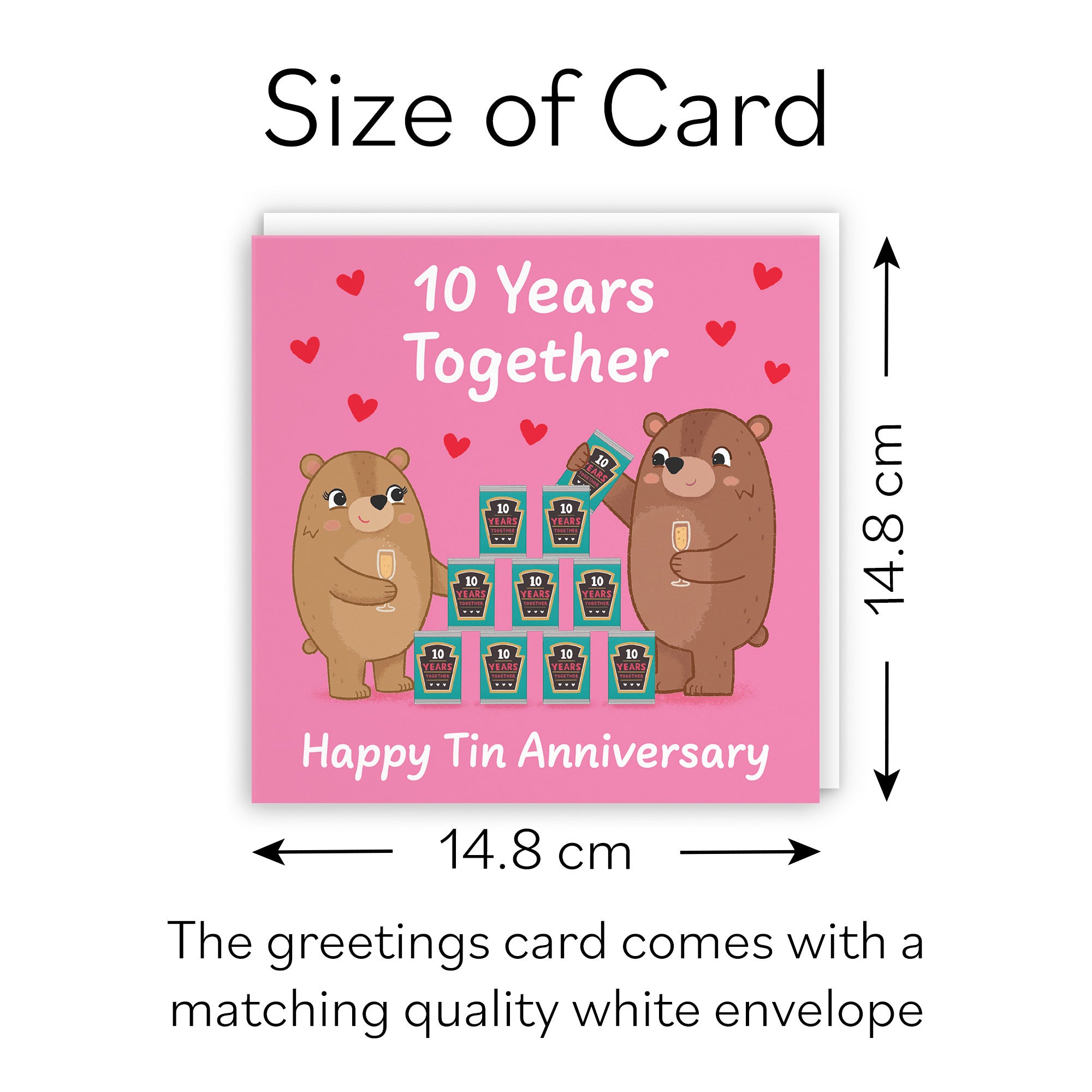 10th Anniversary Card Love Story - Default Title (B0DHWC4G2P)