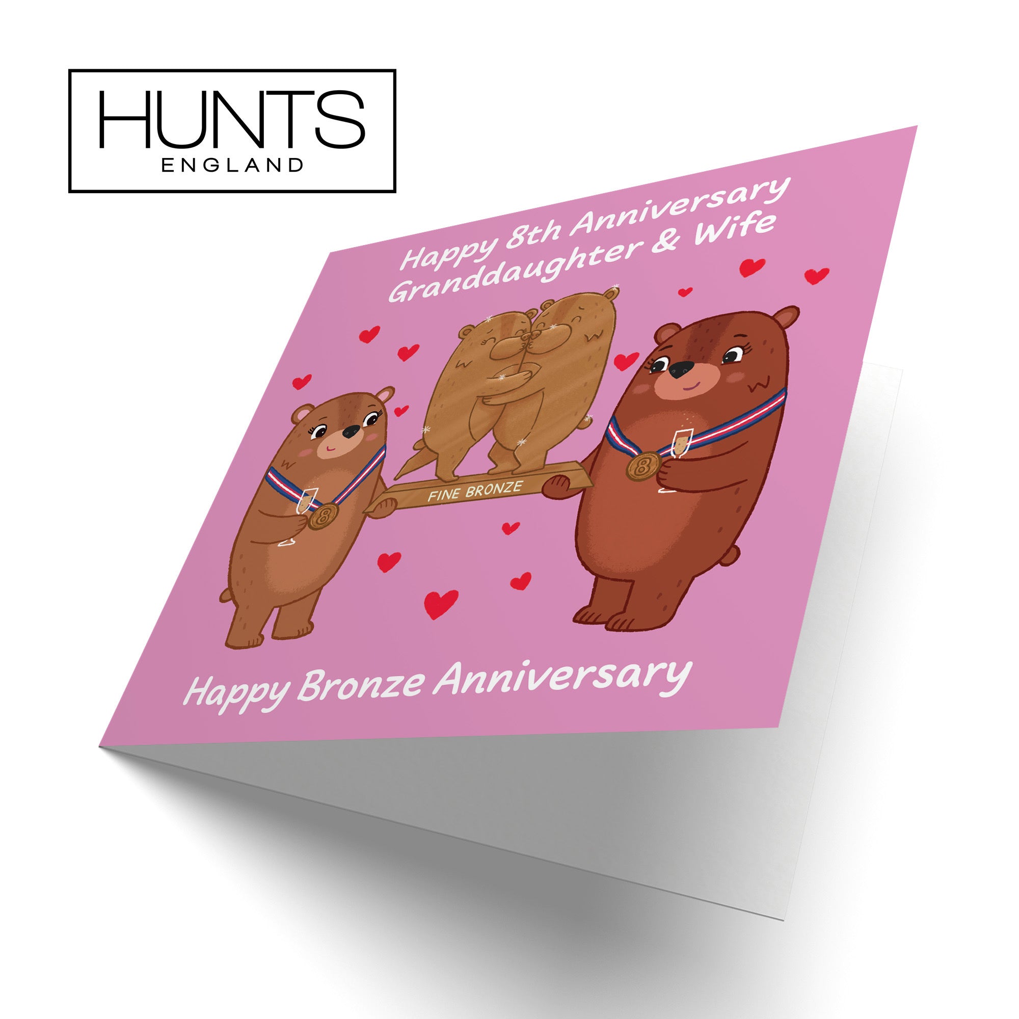 8th Granddaughter And Wife Anniversary Card Love Story - Default Title (B0DHWC5SQ3)