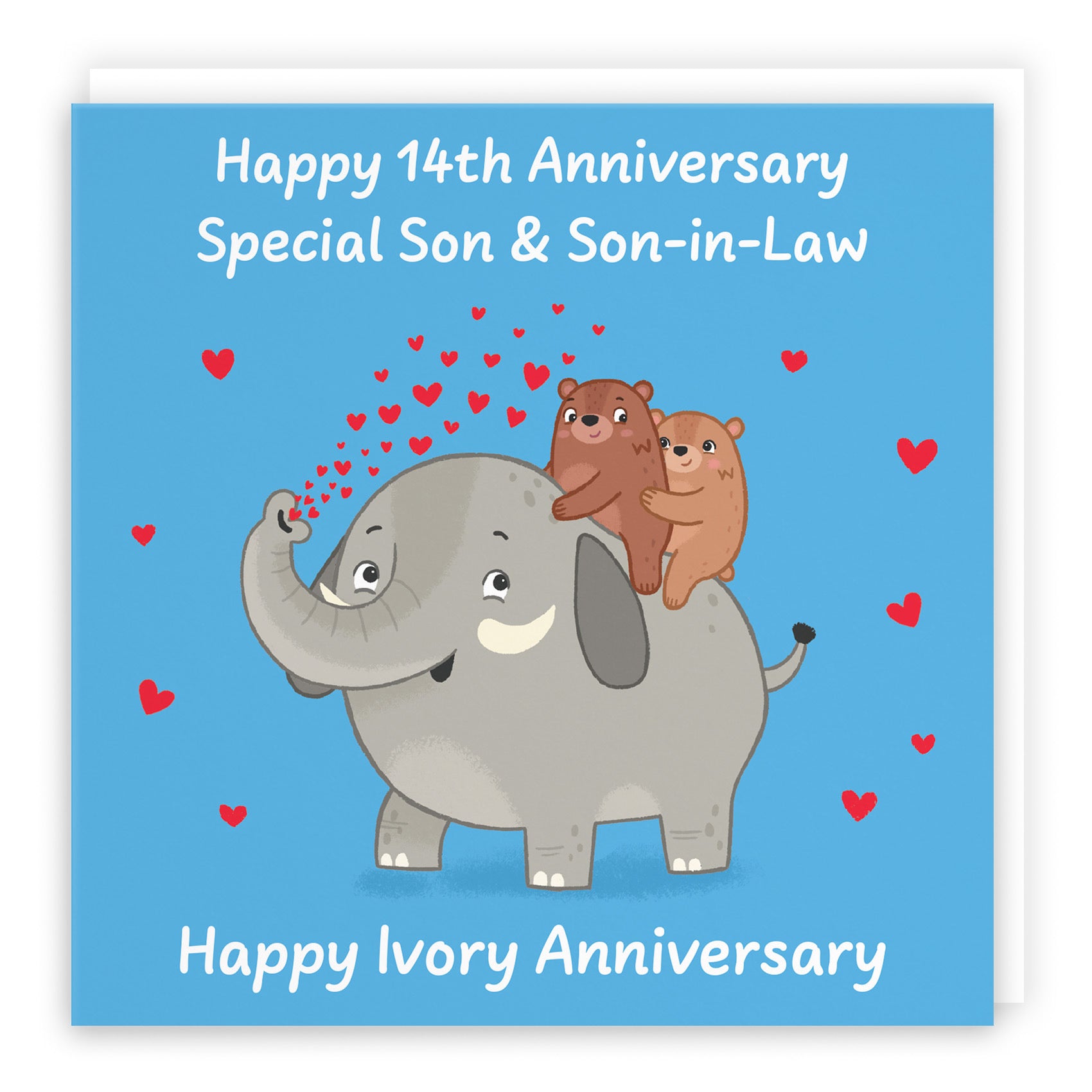 14th Son And Son In Law Anniversary Card Love Story - Default Title (B0DHWC73S7)