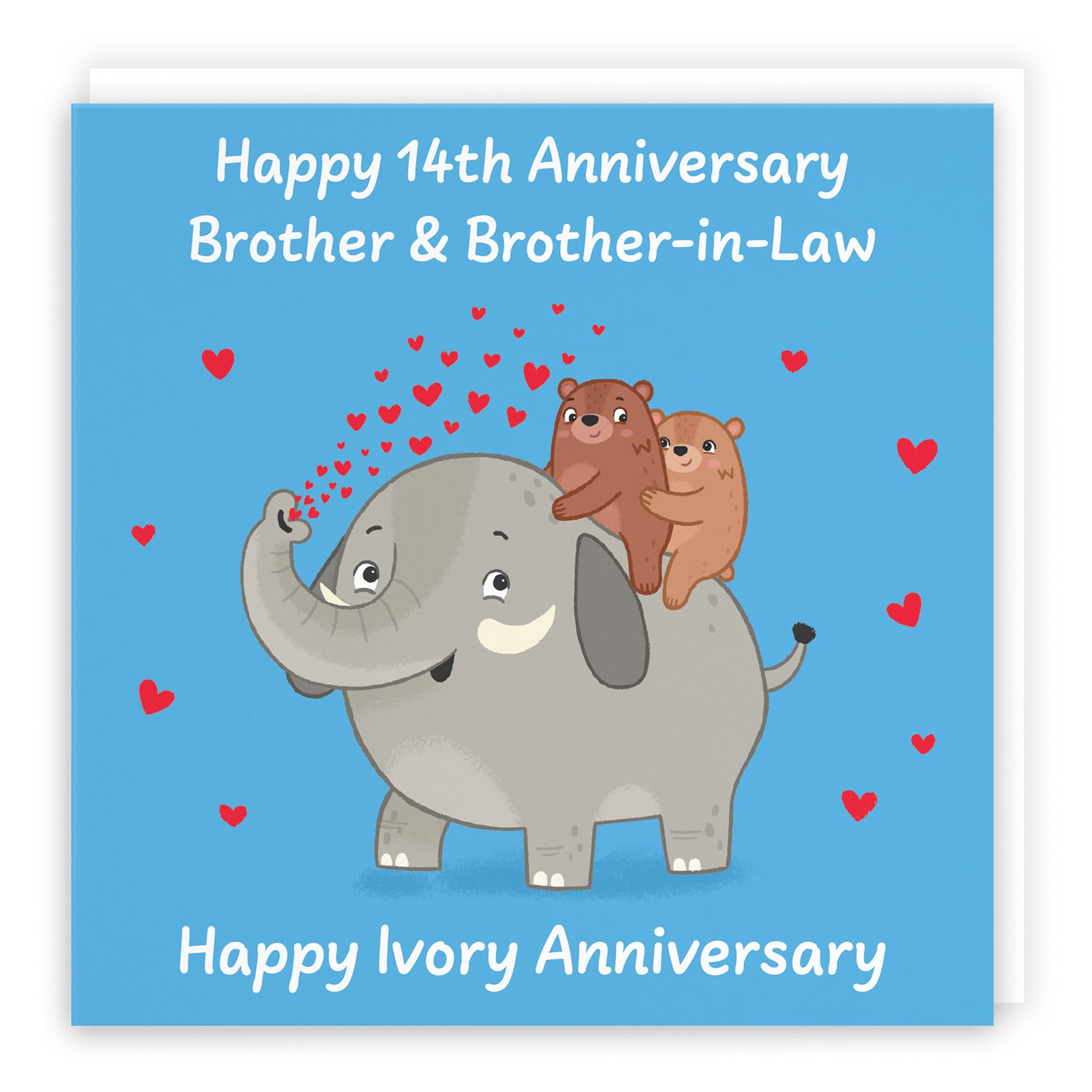 14th Brother And Brother In Law Anniversary Card Love Story - Default Title (B0DHWC7T74)