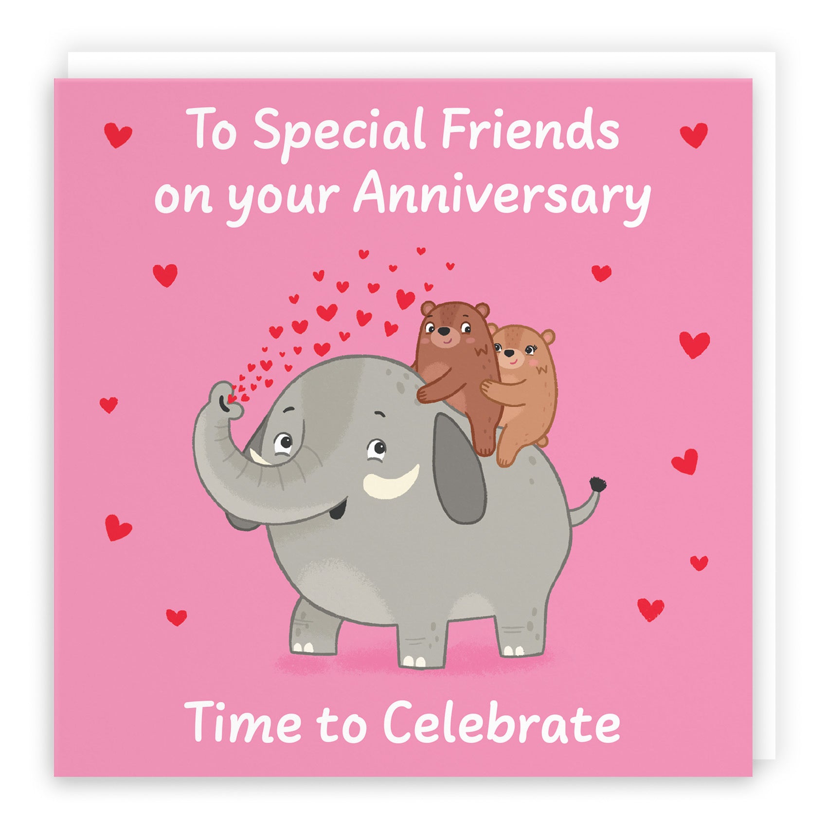 Friends Anniversary Card Elephant Love Story - Default Title (B0DHWCFDGZ)