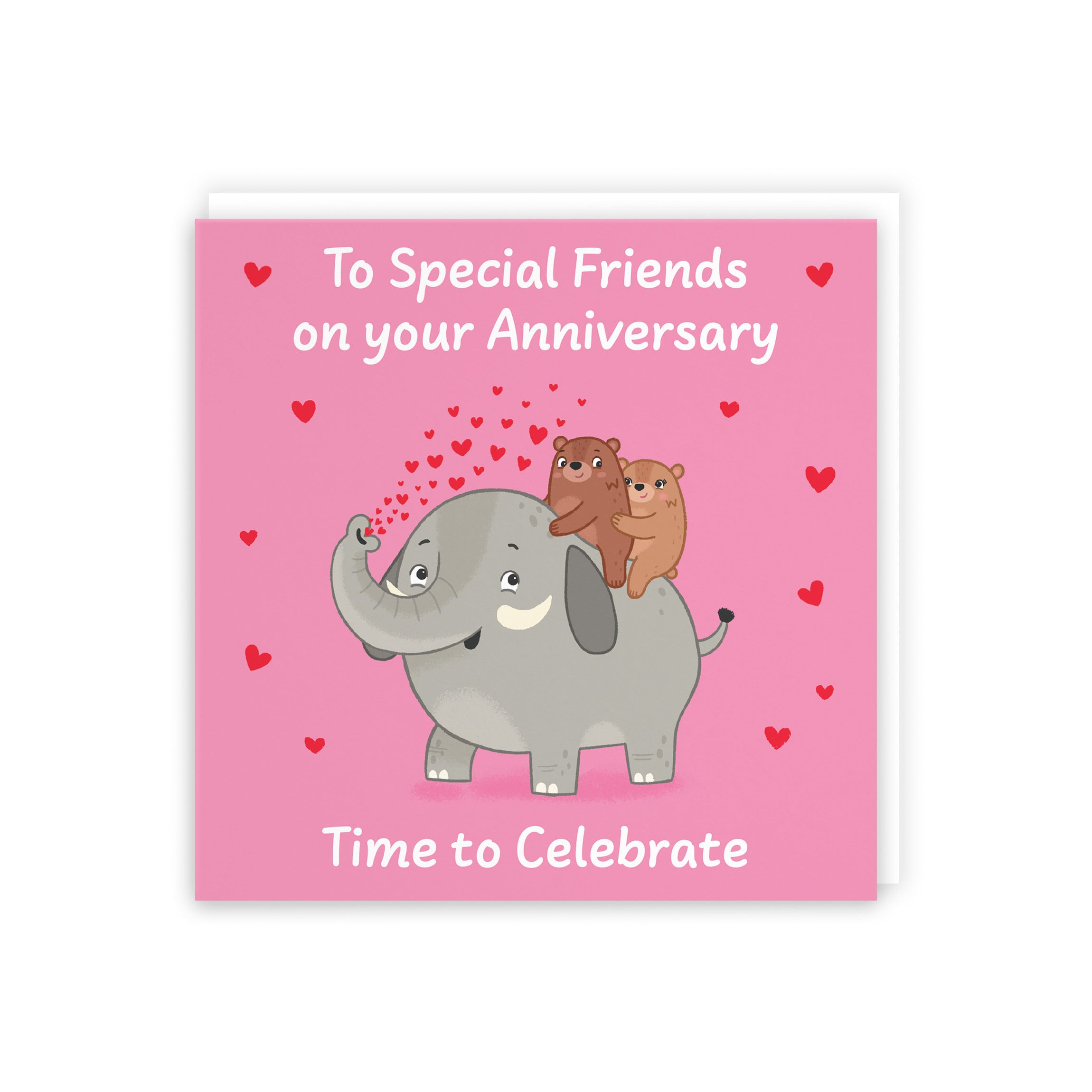 Friends Anniversary Card Elephant Love Story - Default Title (B0DHWCFDGZ)