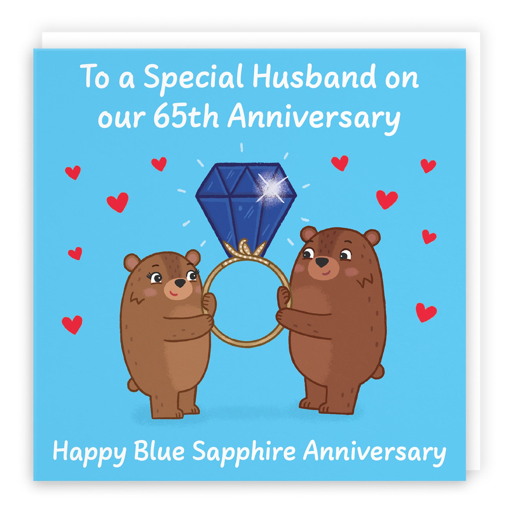 65th Husband Anniversary Card Love Story - Default Title (B0DHWCG2S2)