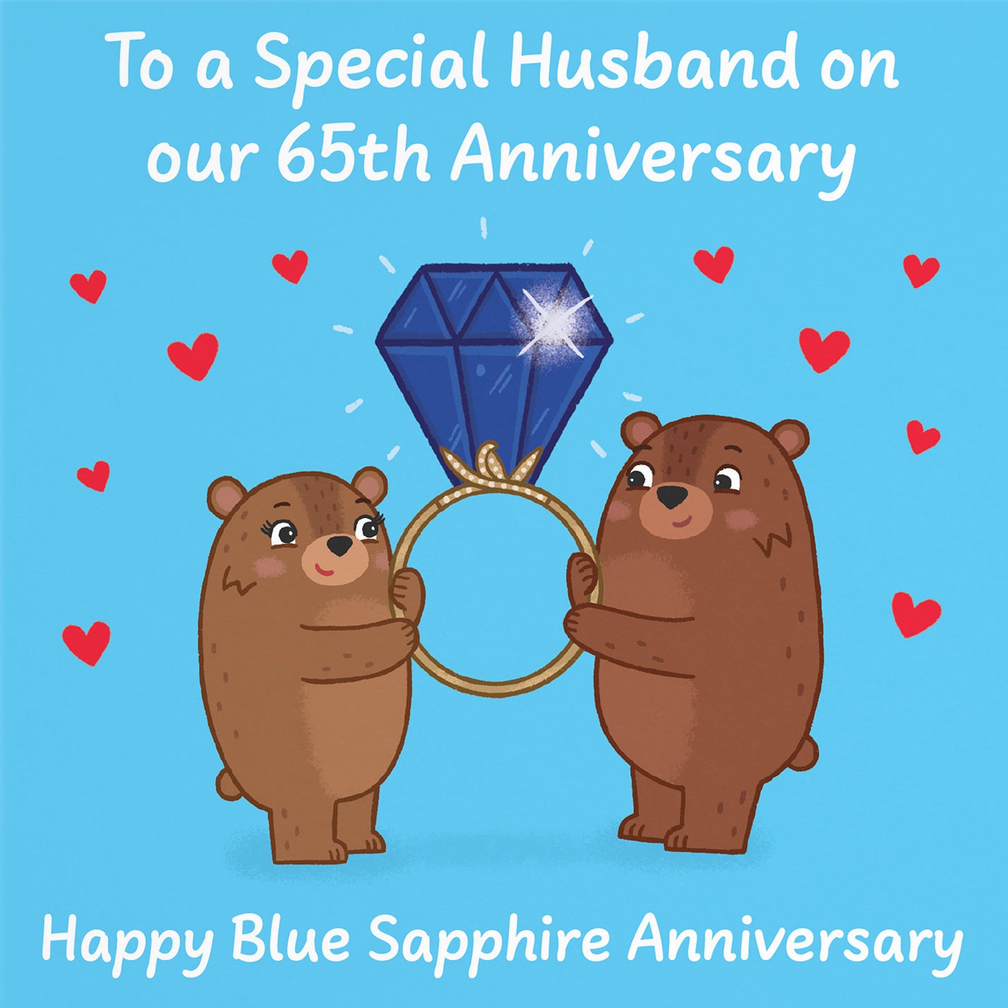 65th Husband Anniversary Card Love Story - Default Title (B0DHWCG2S2)